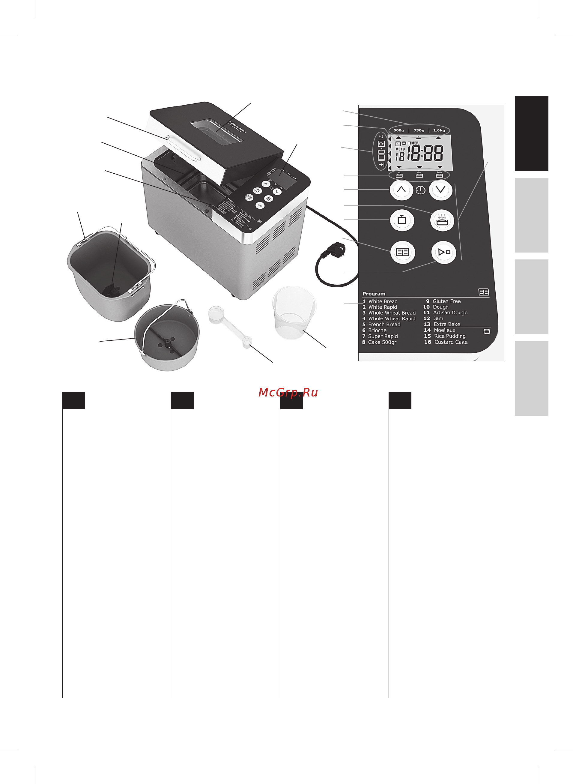 Electrolux EBM 8000 [3/192] Componentes