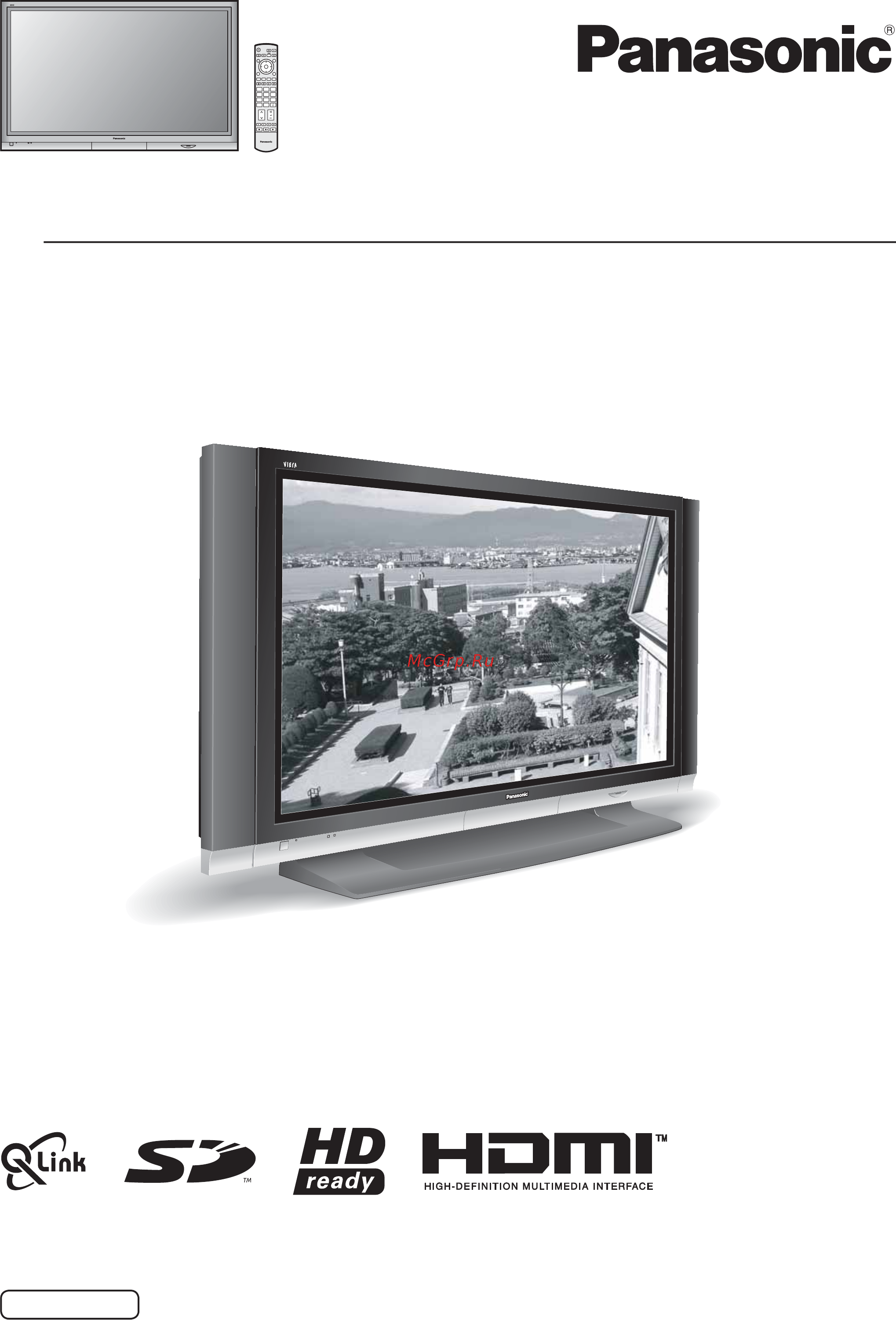 Panasonic TH-65PV500R Инструкция по эксплуатации онлайн