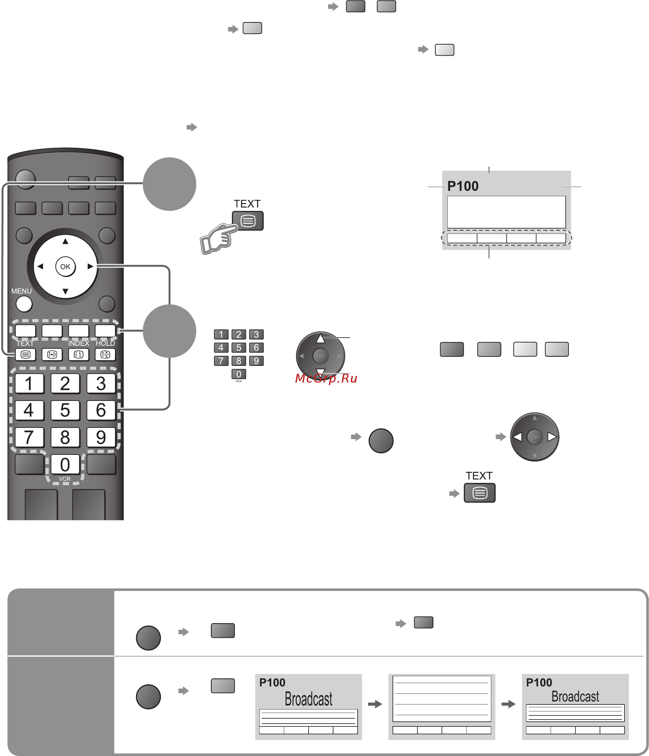 Panasonic TH-R42EL80KA [16/48] Просмотр телетекста