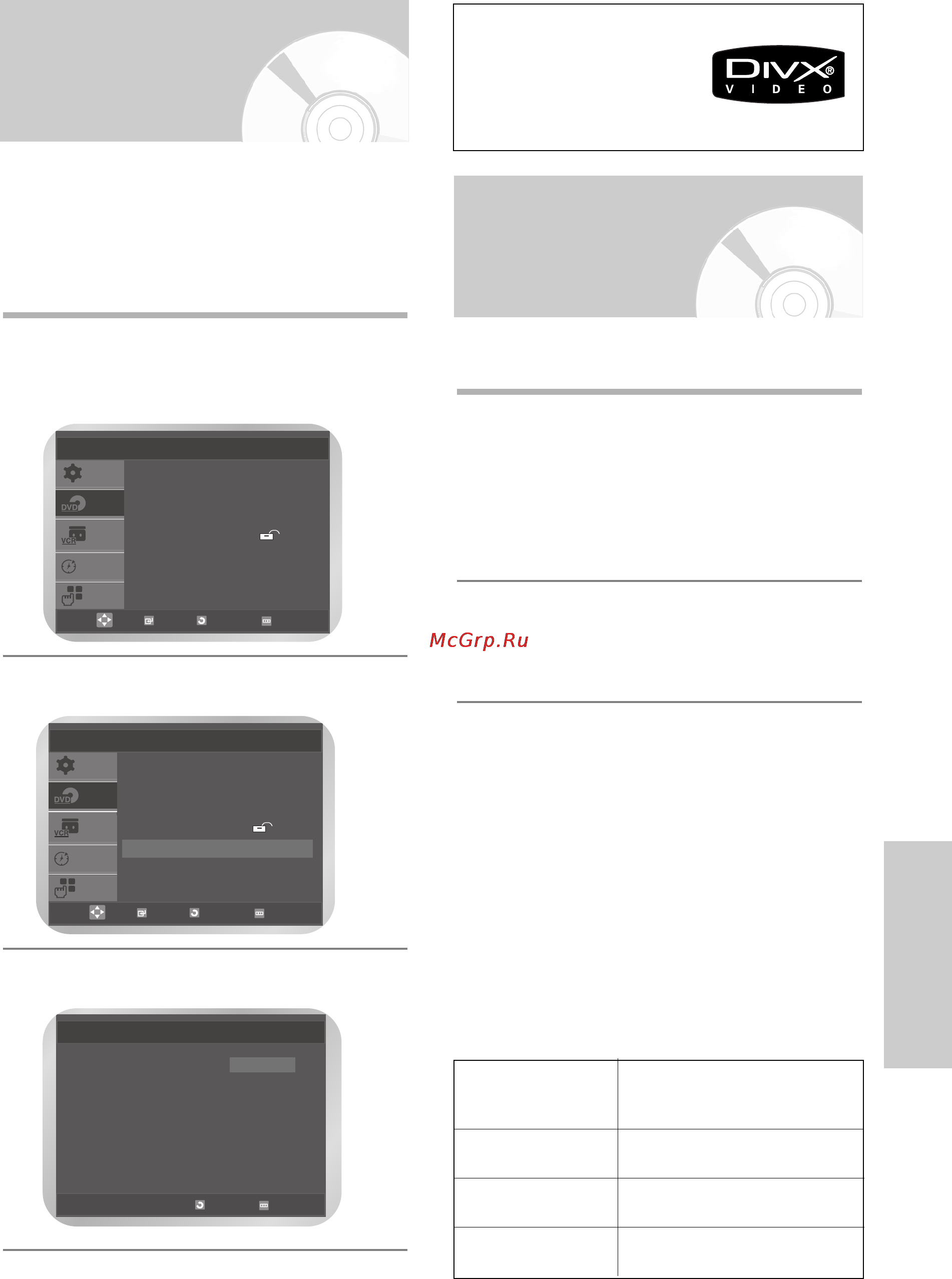 Samsung DVD-V5500 [47/66] Регистрация divx r