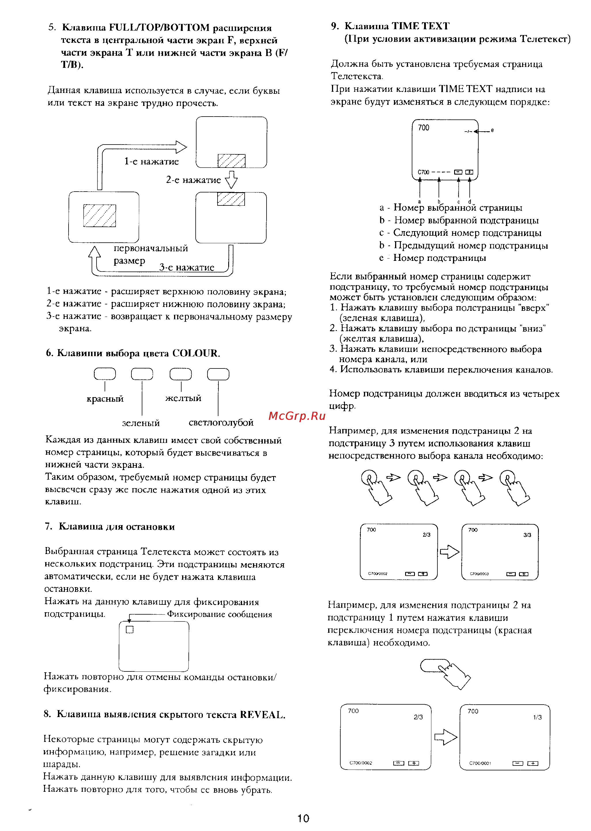 Panasonic TX-21F1T Инструкция по эксплуатации онлайн [11/15] 33923