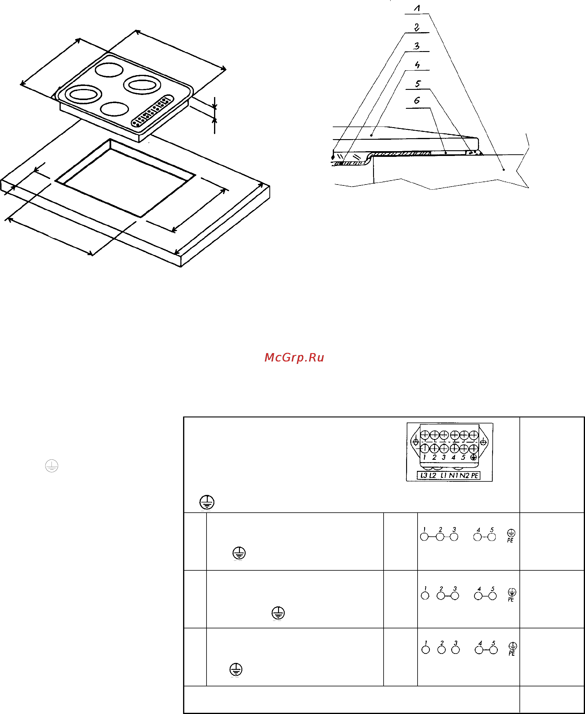 Kaiser PB*4VQ239 [12/28] Installieren der keramikplatte