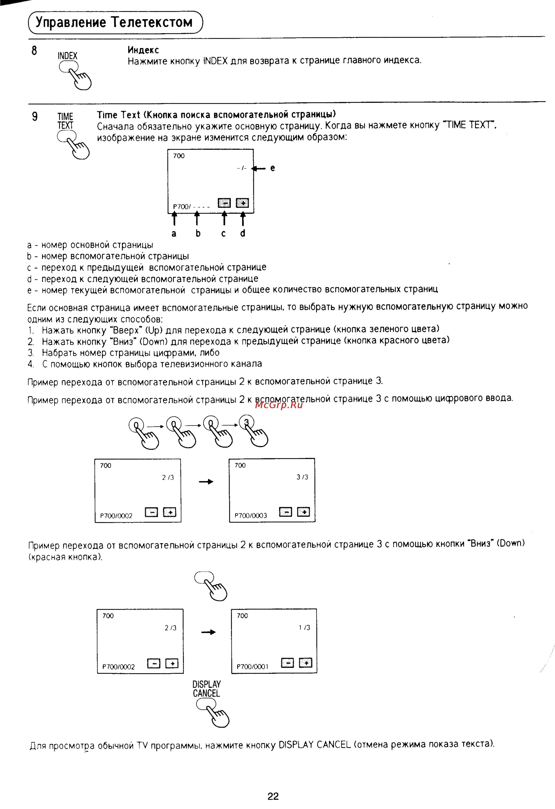 Panasonic TX-14D3T [23/28] Управление телетекстом