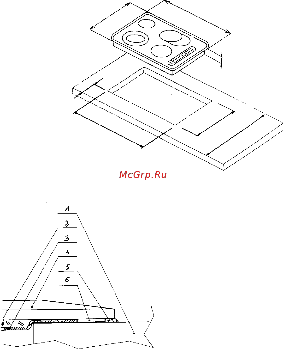 Kaiser PBF4VQ234A [28/32] Установка кухонной электроплиты