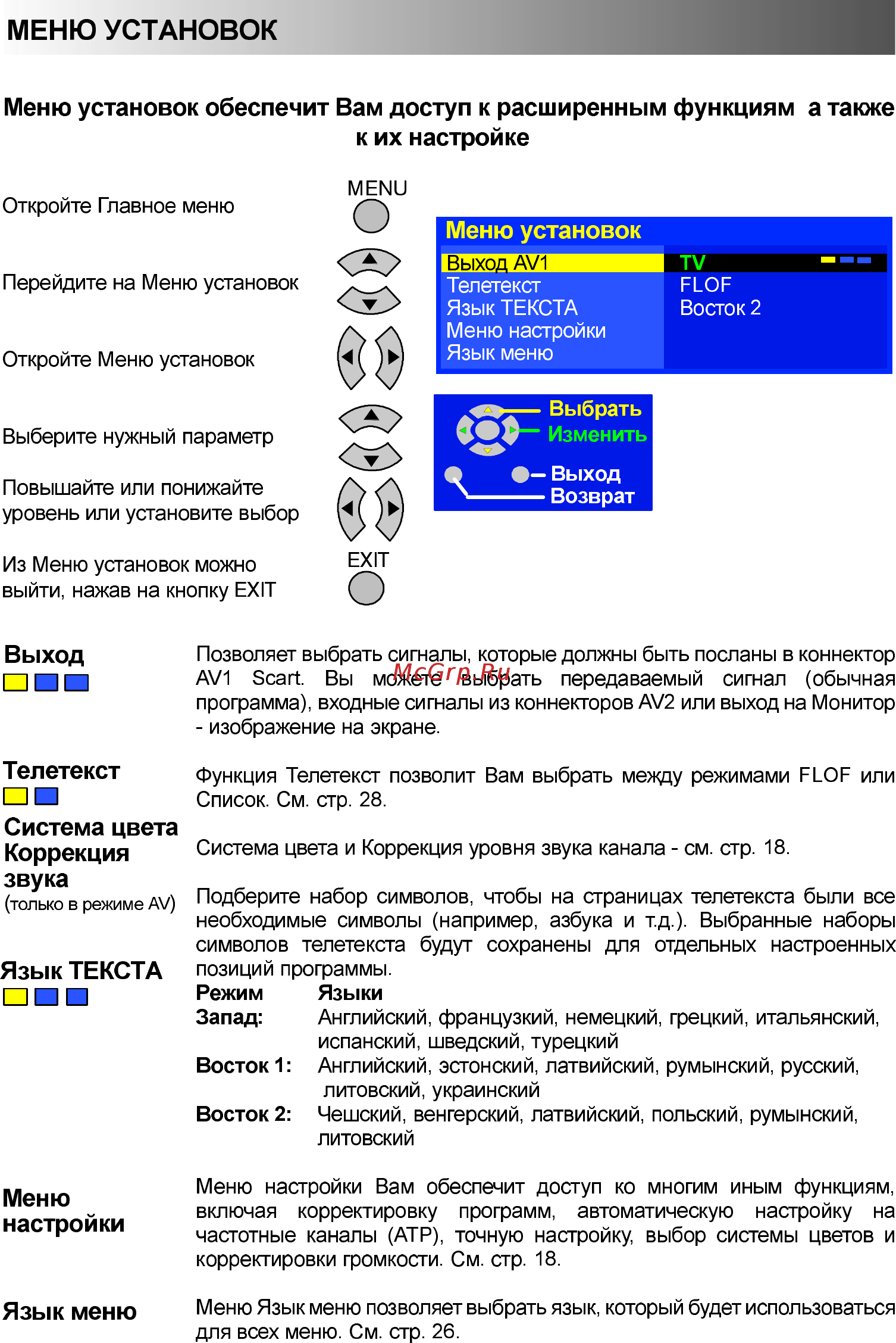 Panasonic TX-20LA5P [17/36] Установок
