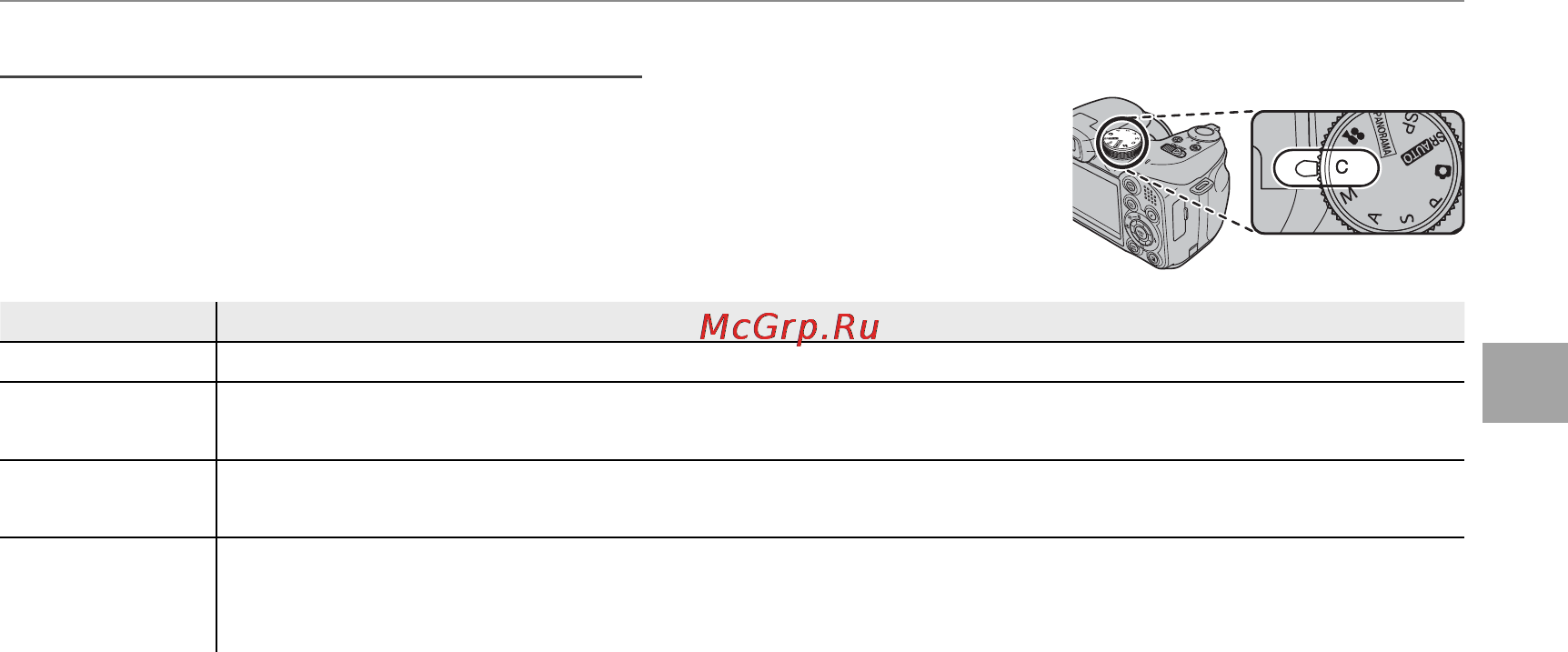 Fujifilm FinePix S2500HD [59/140] C пользовательский режим пользовательский режим