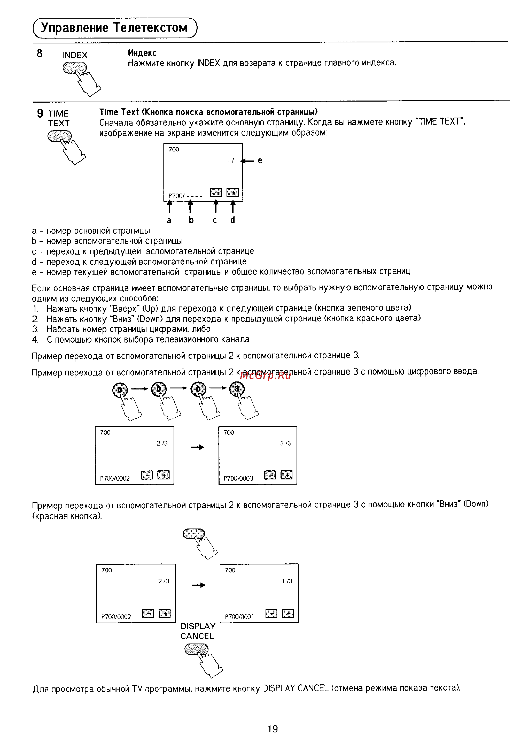 Panasonic TX-20S2T [20/24] Управление телетекстом