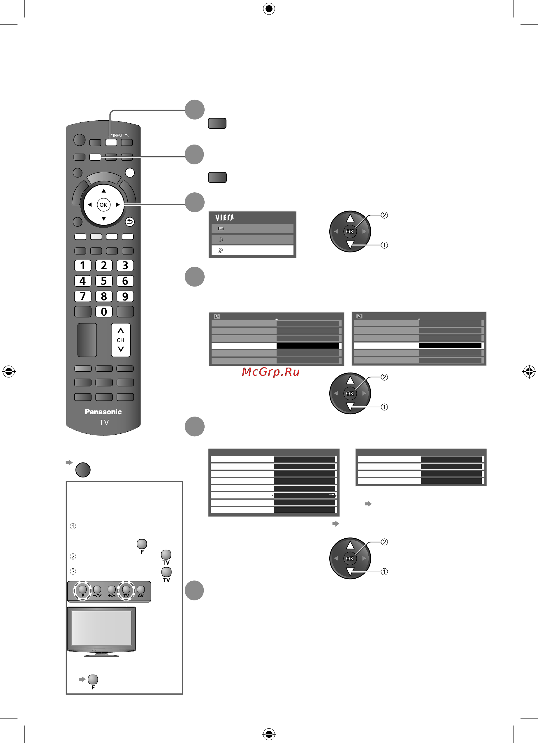 Panasonic VIERA TX-LR22X20 [30/60] Для возвращения к телевизору