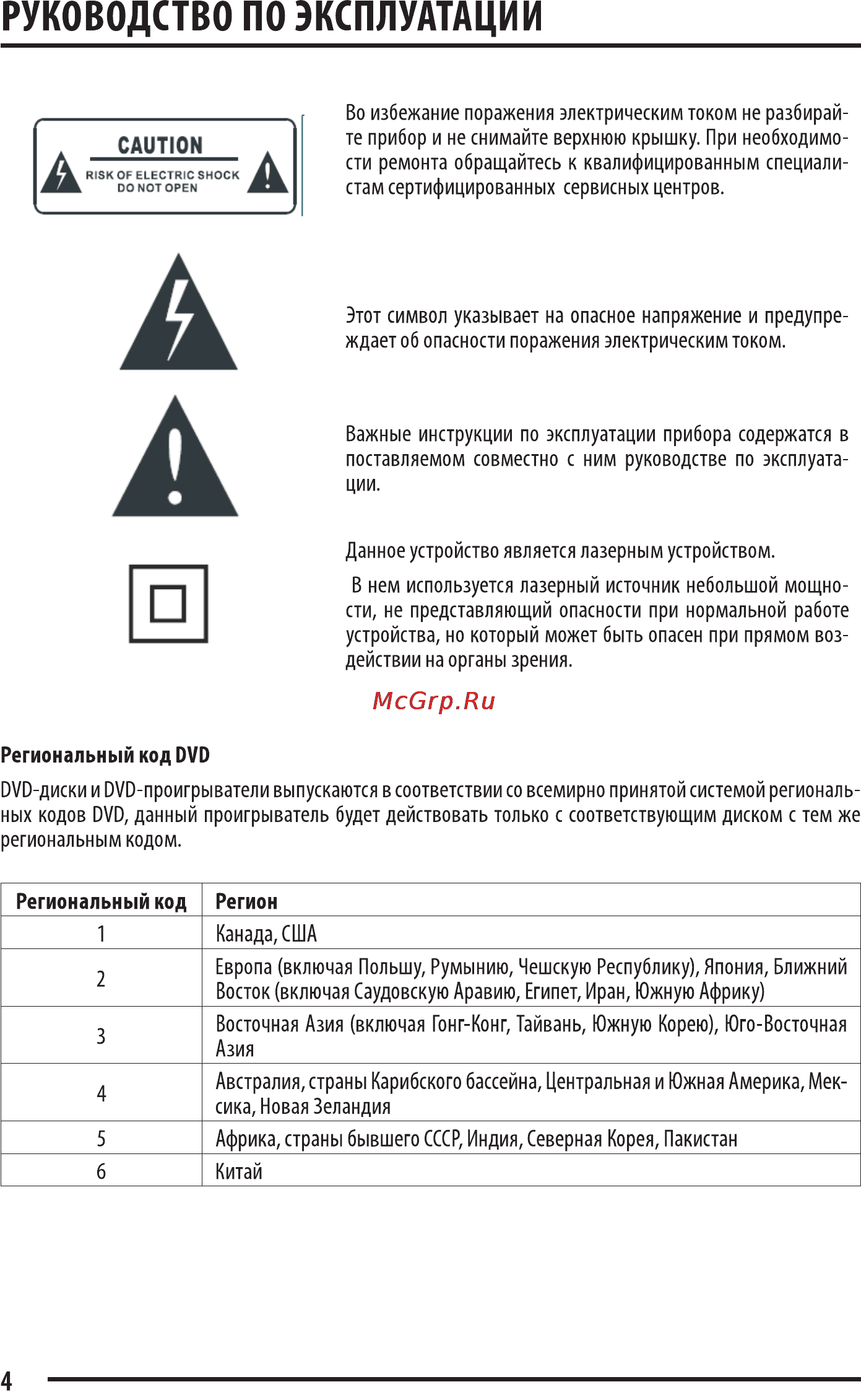 Supra DVS-109UX Инструкция по эксплуатации онлайн [4/26] 34150