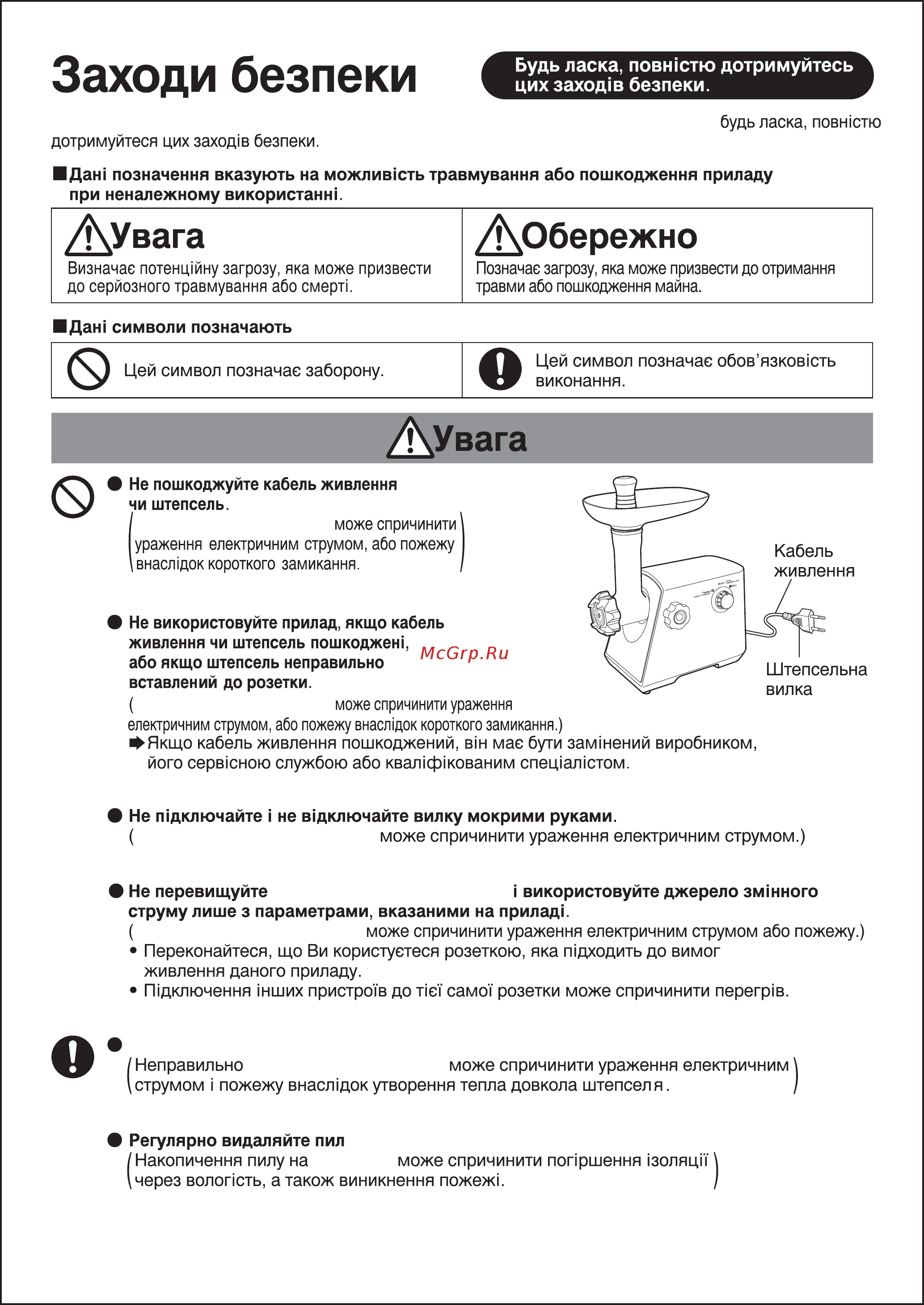 Panasonic MK-MG1500WTQ Инструкция по эксплуатации онлайн [10/10] 34222
