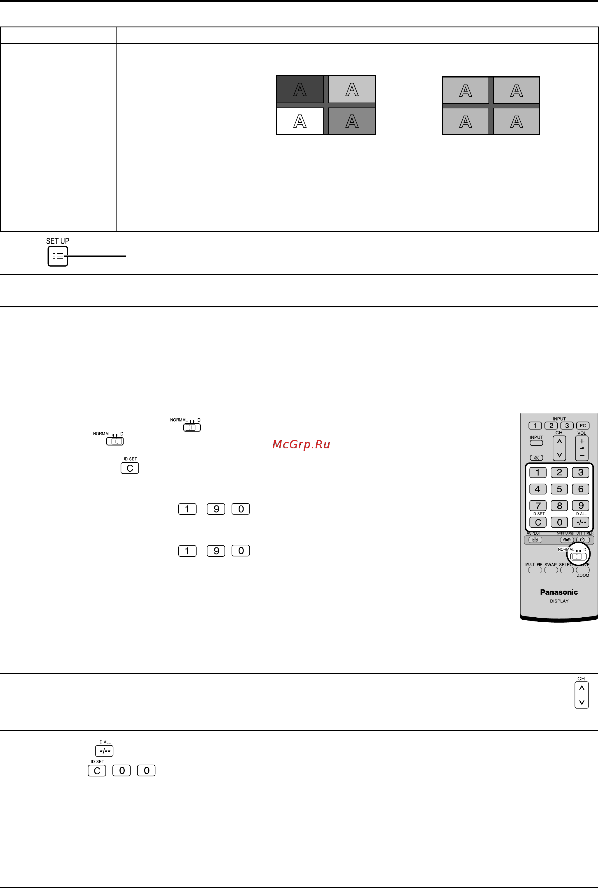 Panasonic TH-42PF30ER [45/71] Функция кода id пульта дистанционного управления