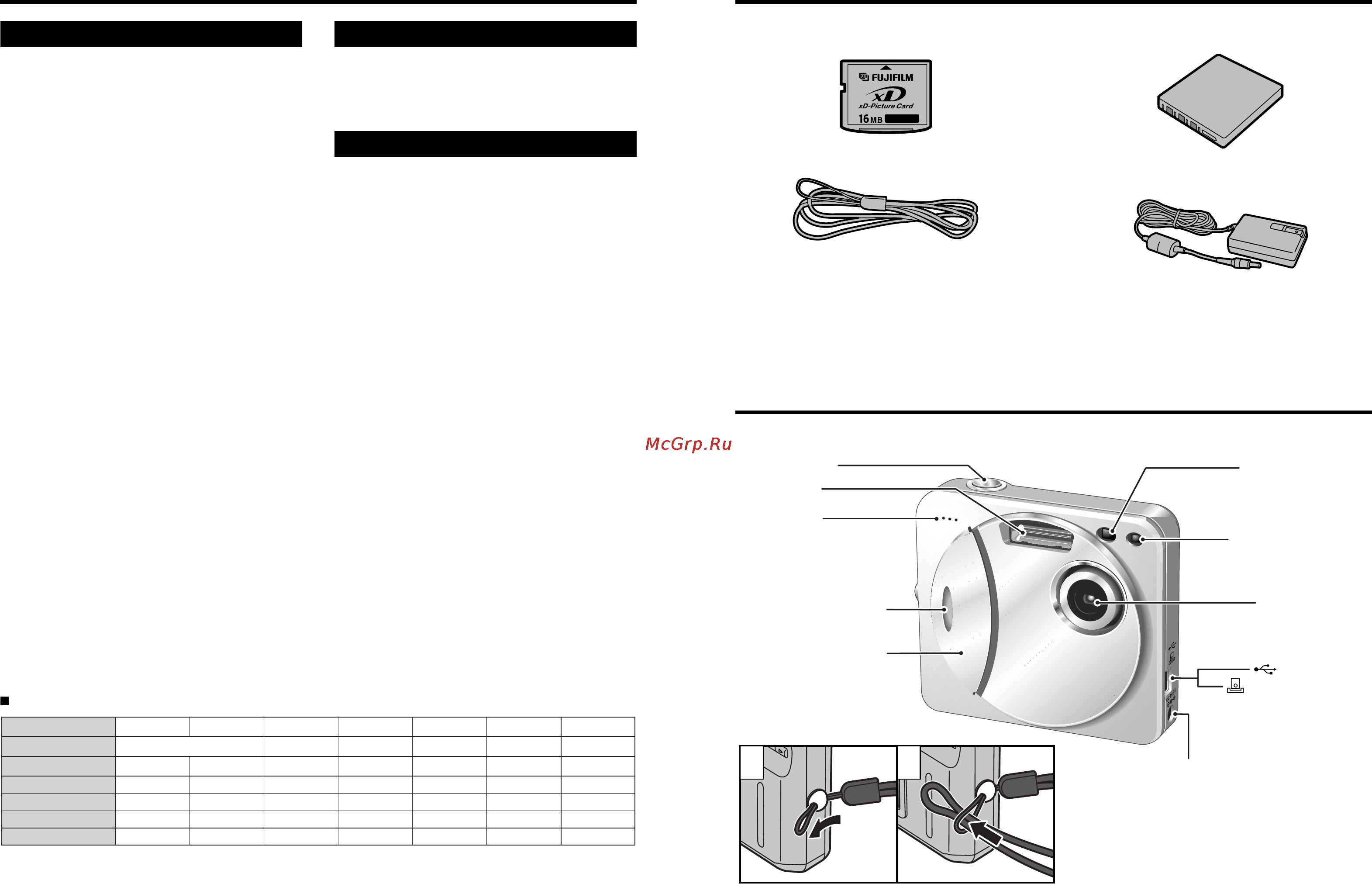 Fujifilm FinePix F402 [5/36] Основные части камеры