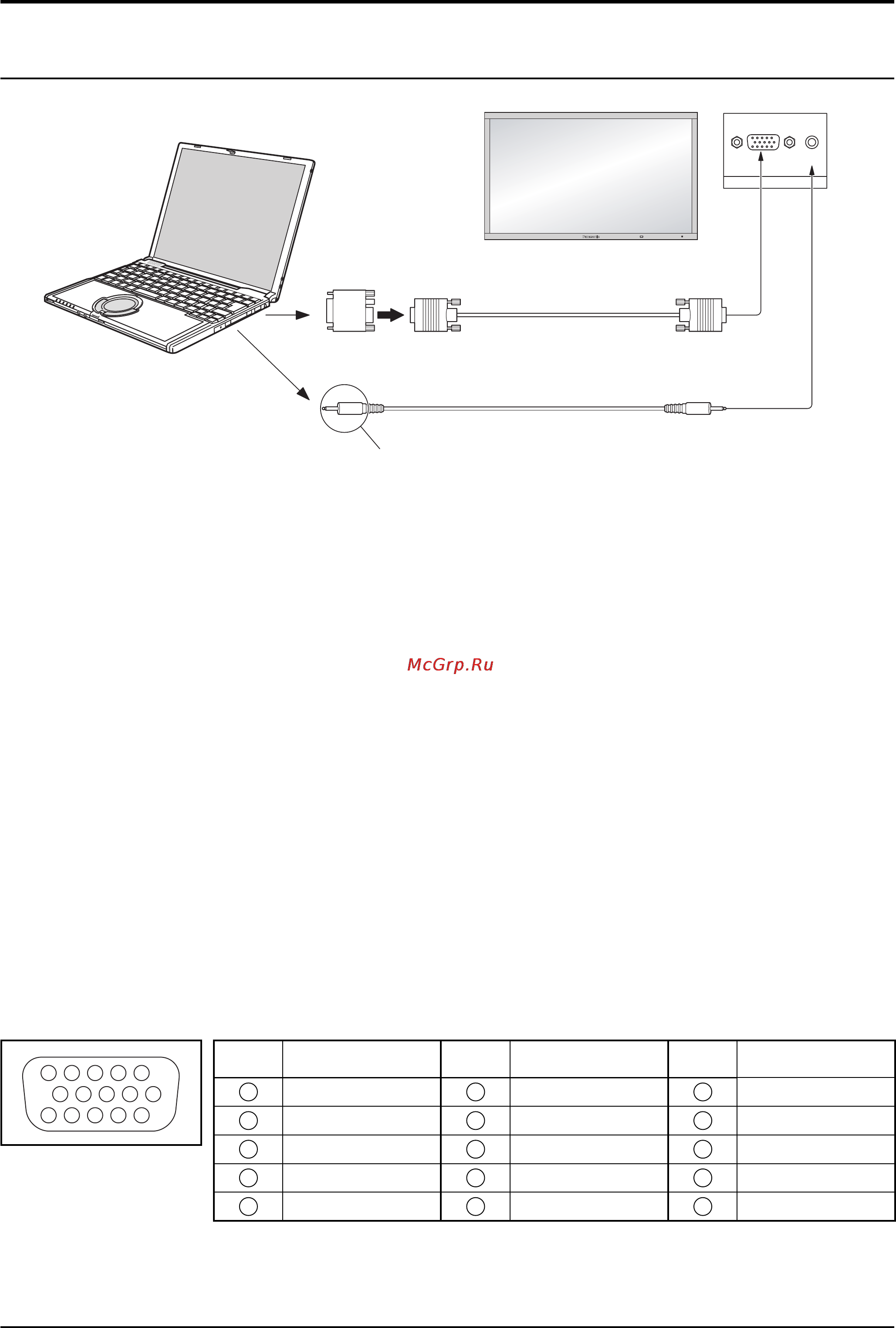 Panasonic TH-103PF10RK [10/56] Подсоединение разъемов входа с пк
