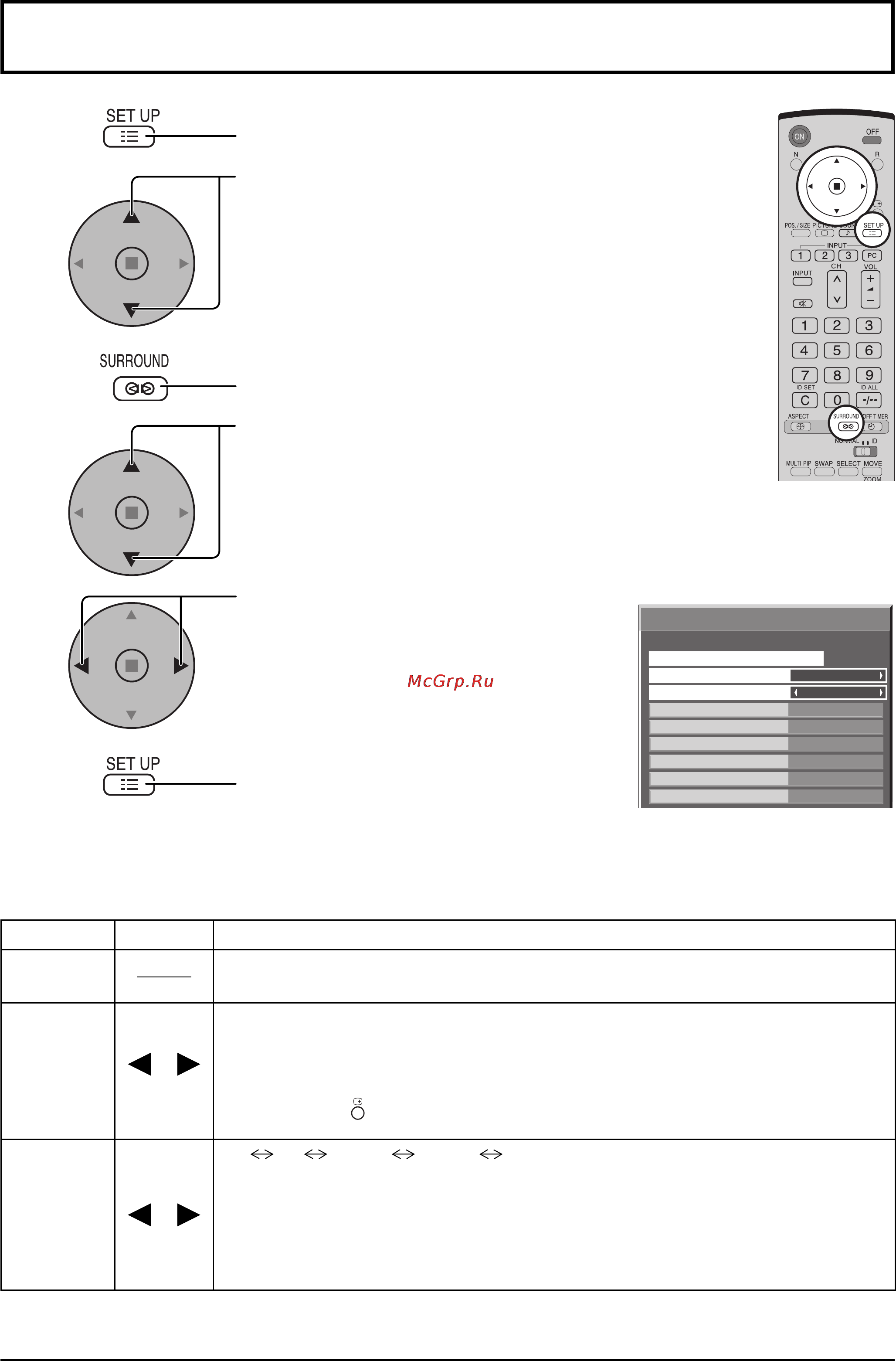 Panasonic TH-103PF10RL [44/56] Options adjustments настройка параметров
