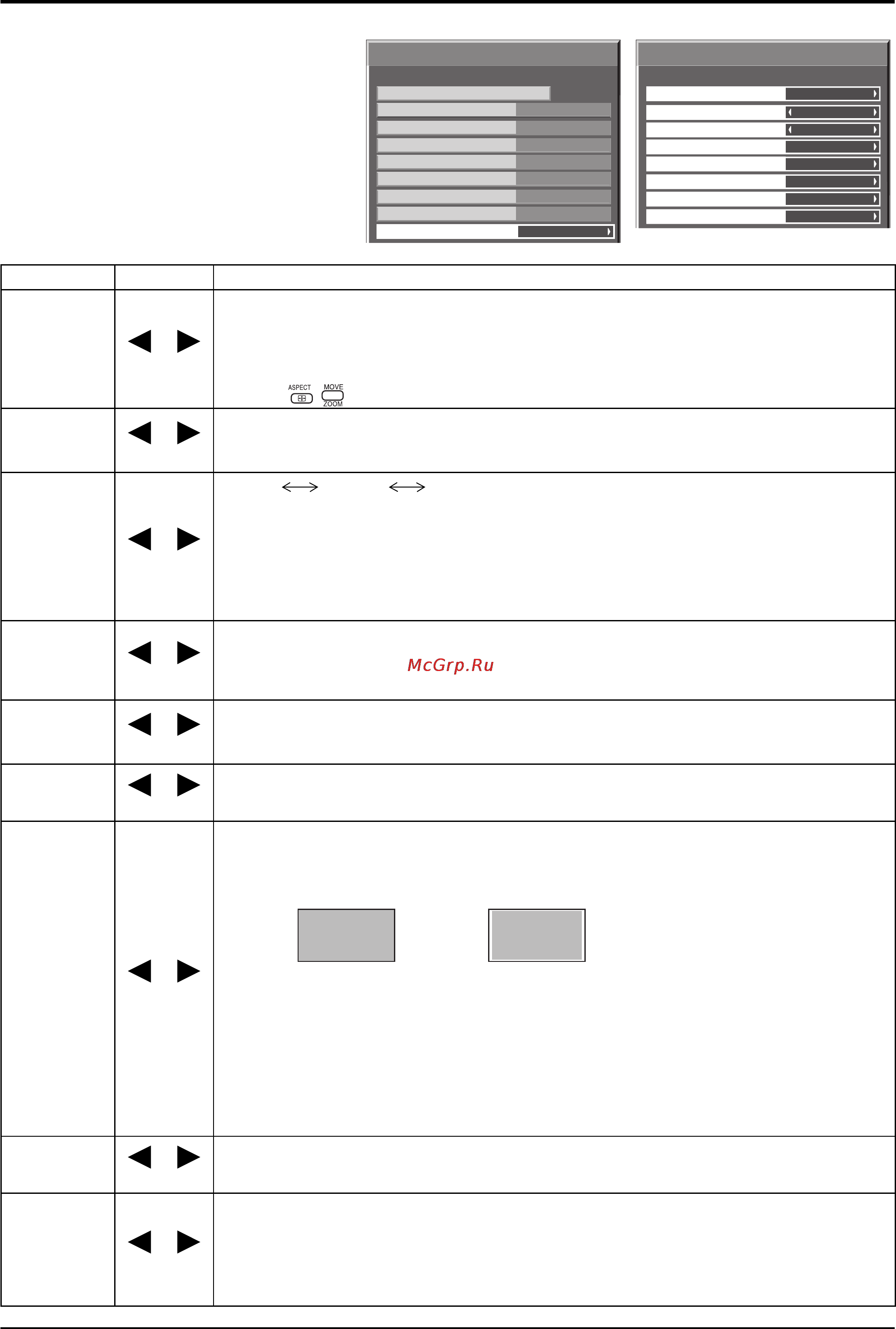 Panasonic TH-103PF10RL [46/56] Options adjustments настройка параметров