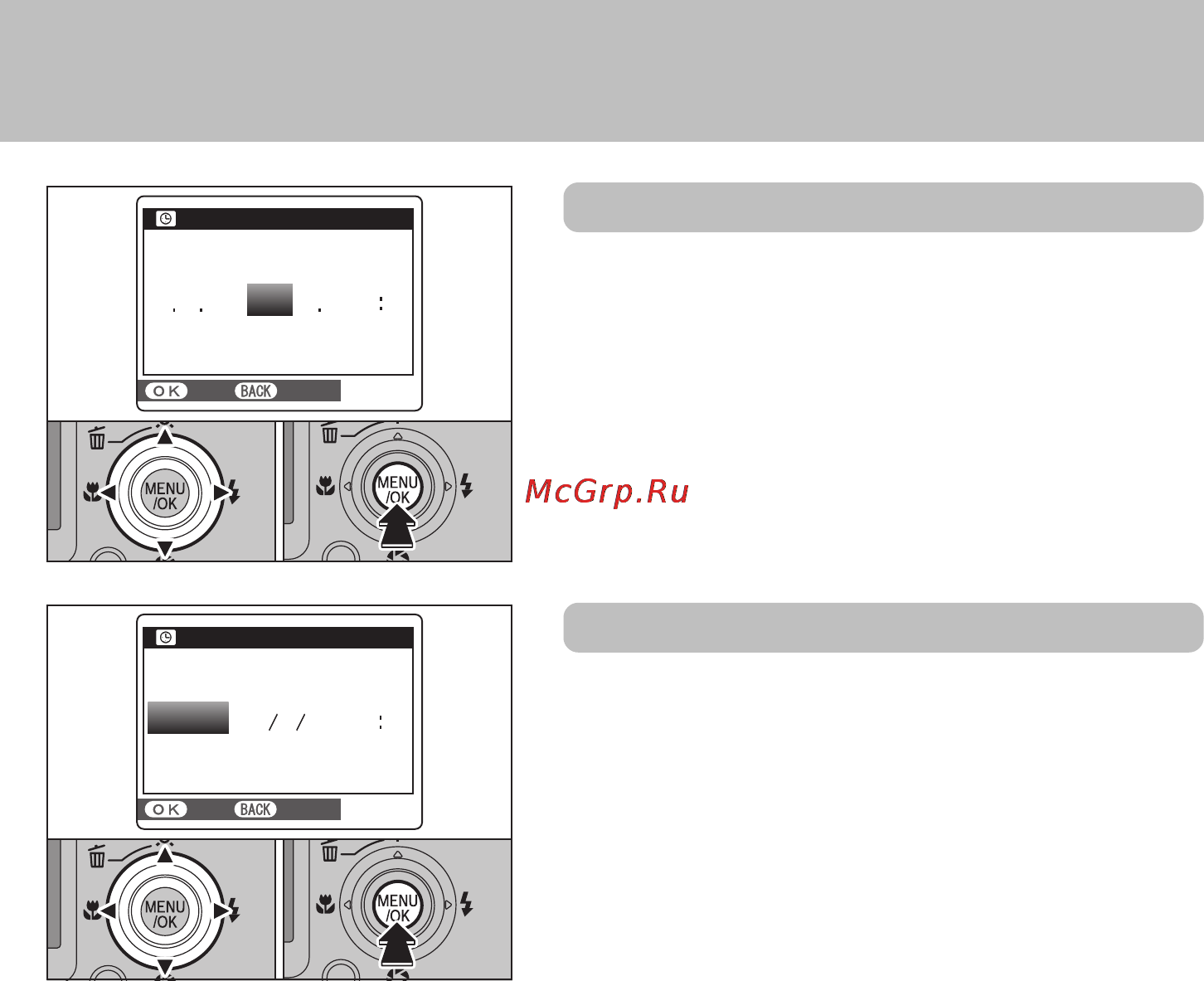 Fujifilm FinePix F11 [18/126] Корректировка даты и времени изменение формата даты