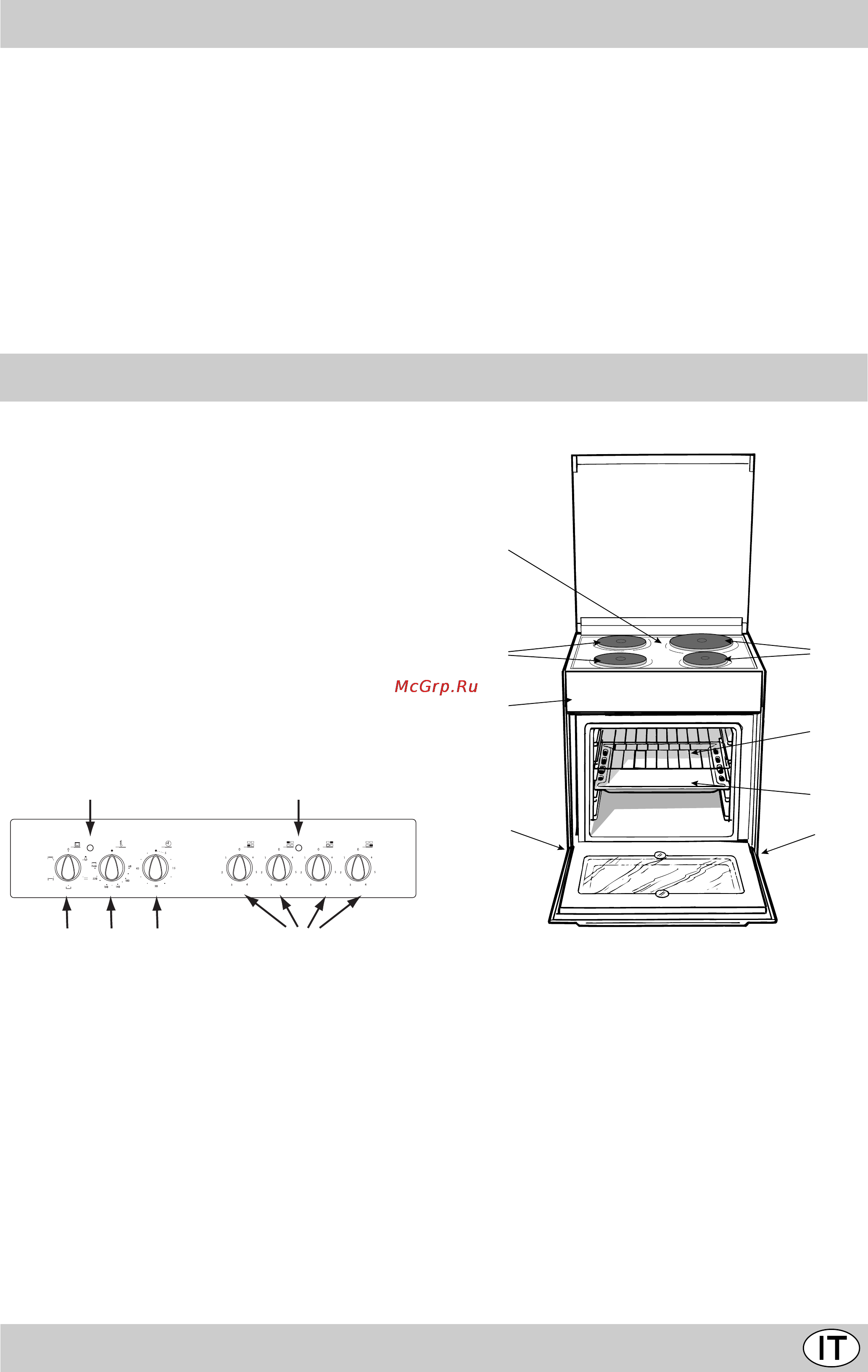 Indesit K6 E11/R [5/36] La cucina con forno elettrico