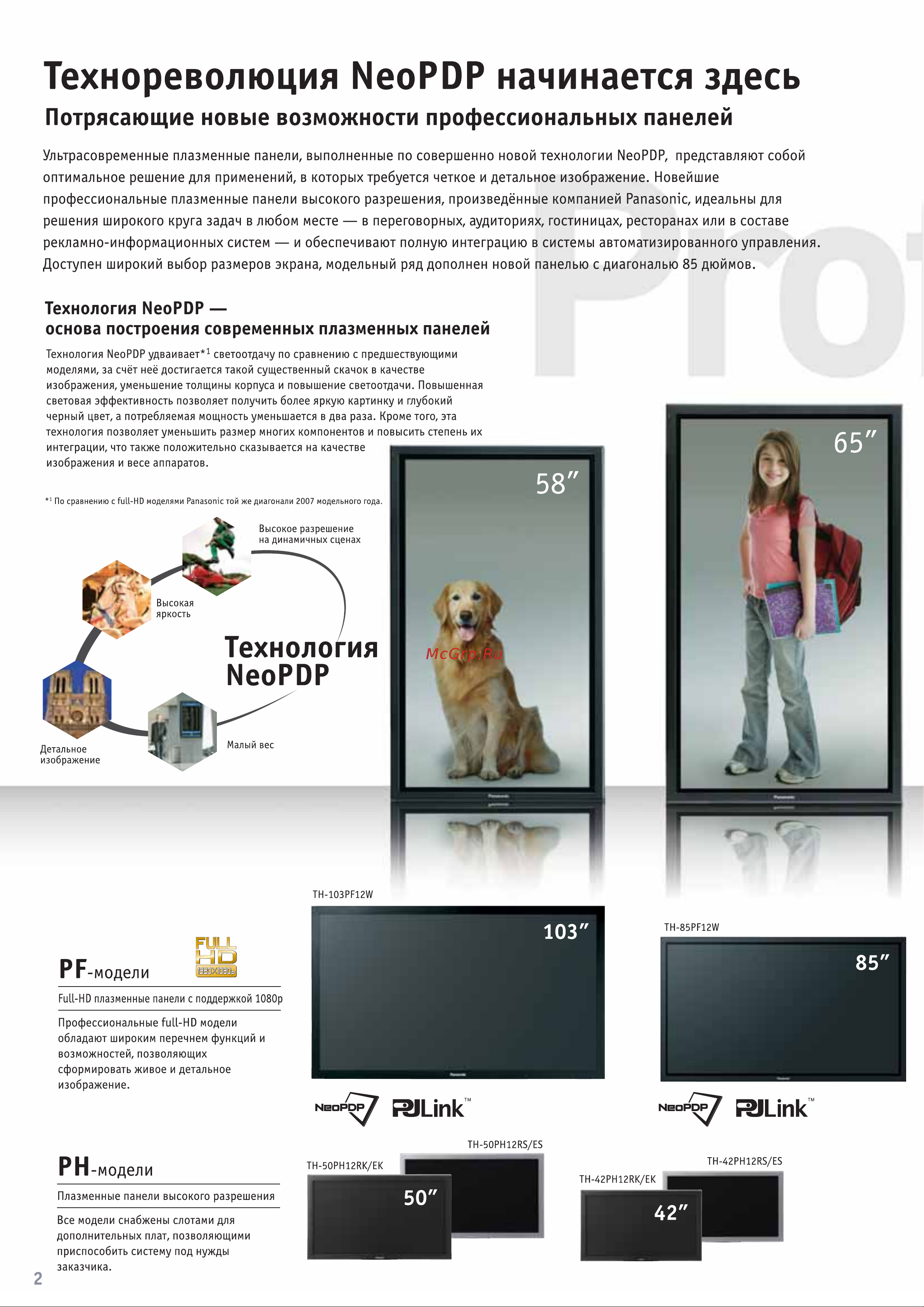 Panasonic TH-103PF12RK [2/24] Технореволюция neopdp начинается здесь