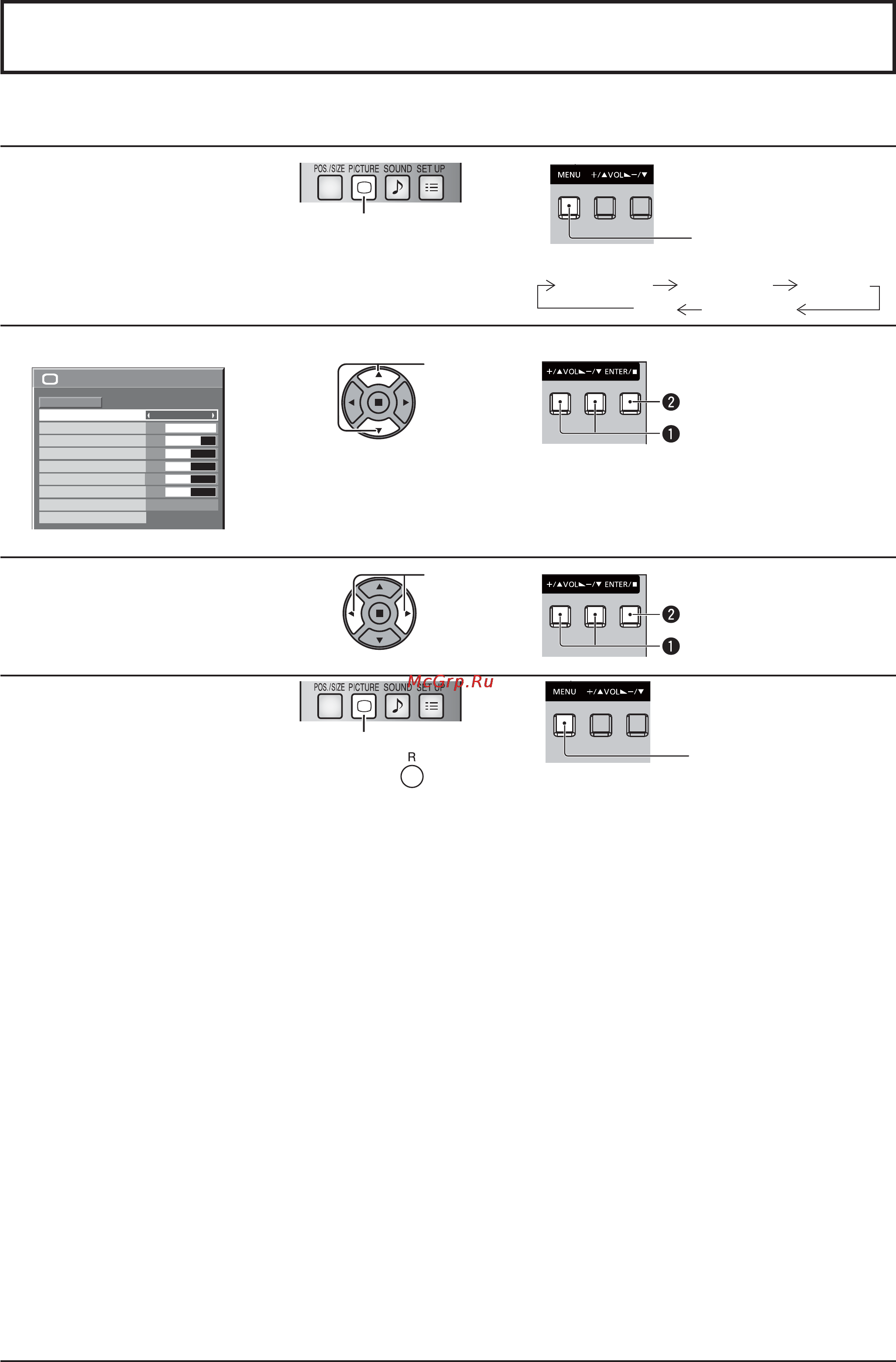 Panasonic TH-47LF20W [20/48] Экранные меню