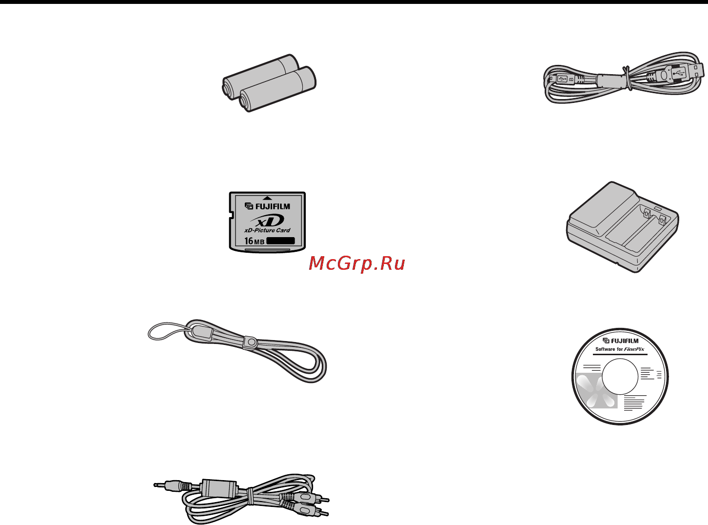 Fujifilm FinePix E900 [7/131] Принадлежности поставляемые в комплекте
