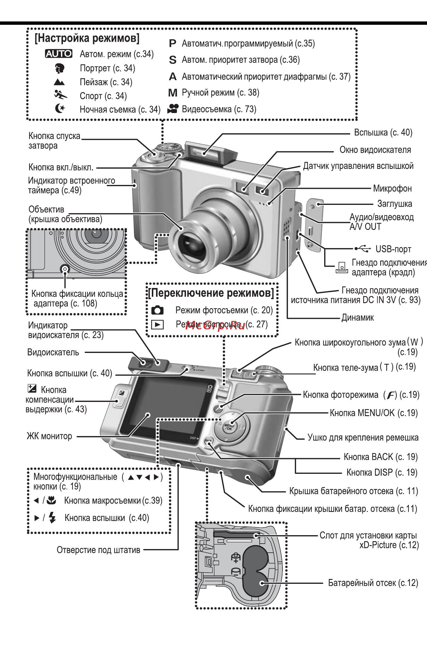 Fujifilm FinePix E550 Инструкция по эксплуатации онлайн [8/120] 34552