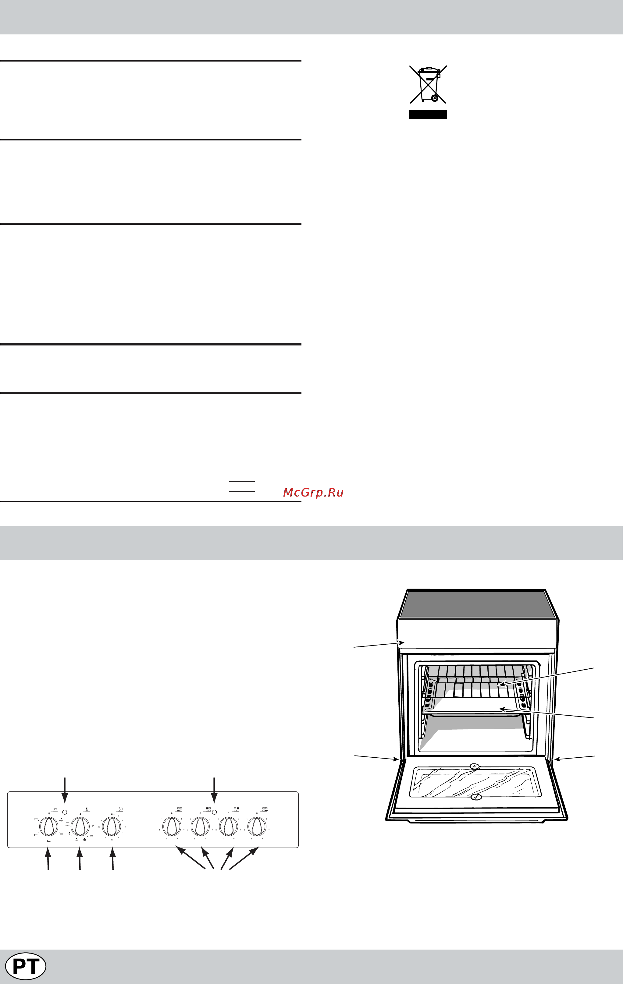 Indesit K6 C11/R [43/48] Forno eléctrico