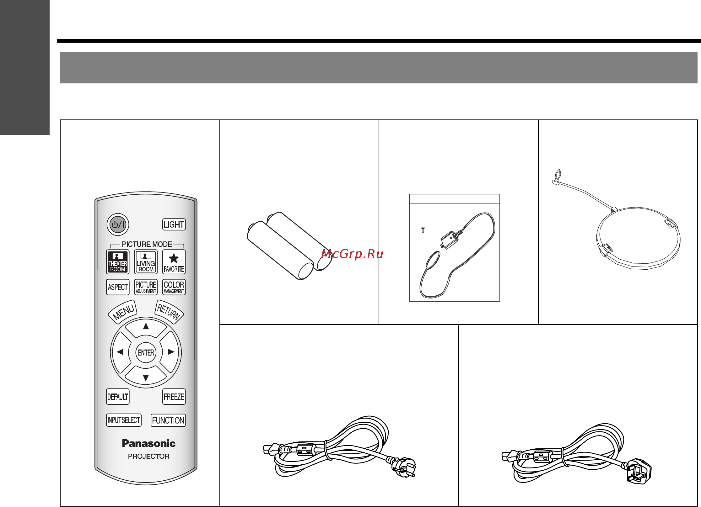 Panasonic PT-AX200E [10/54] Усский