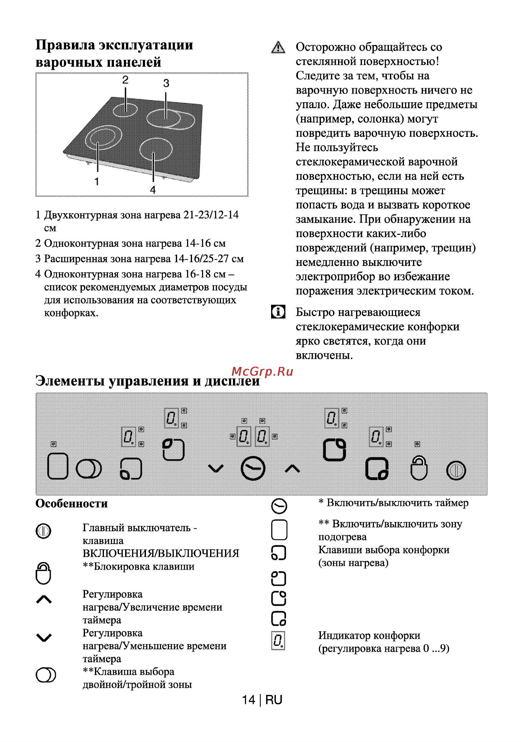 Beko HIC 64404 TX [14/25] Особенности