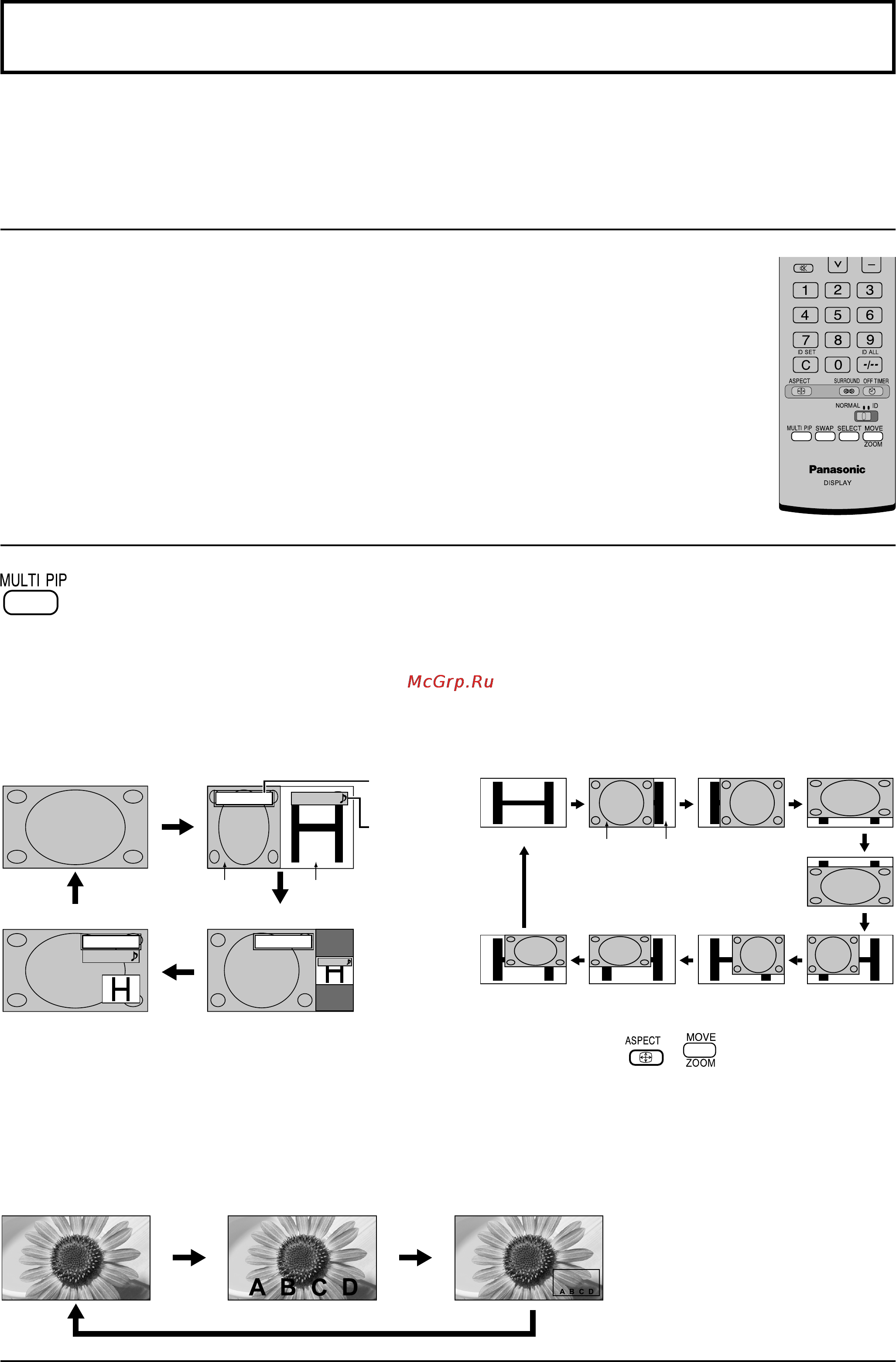 Panasonic TH-103PF12W [18/68] Multi pip картинка в картинке