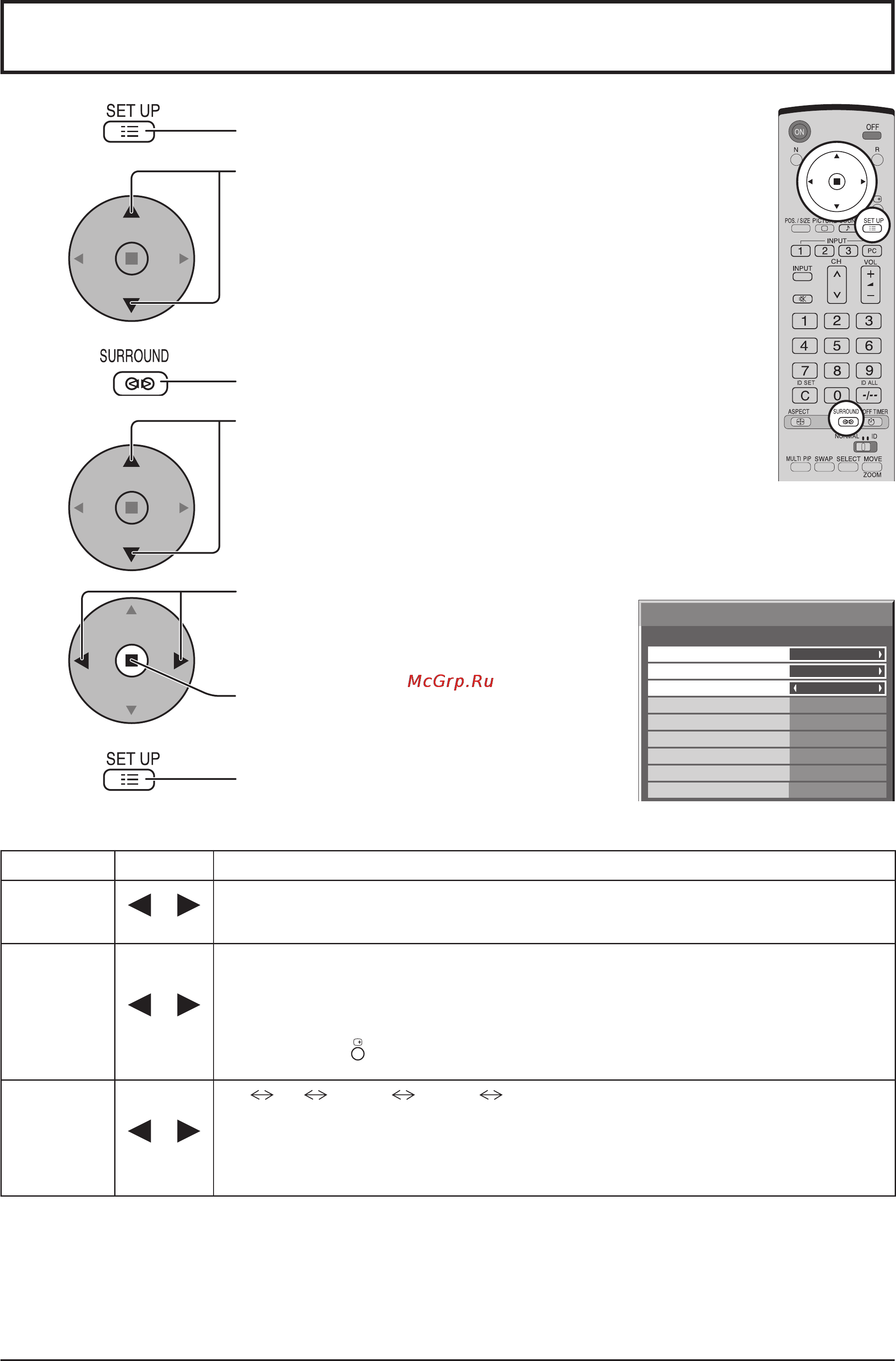 Panasonic TH-37PG9W [36/44] Options adjustments настройка параметров