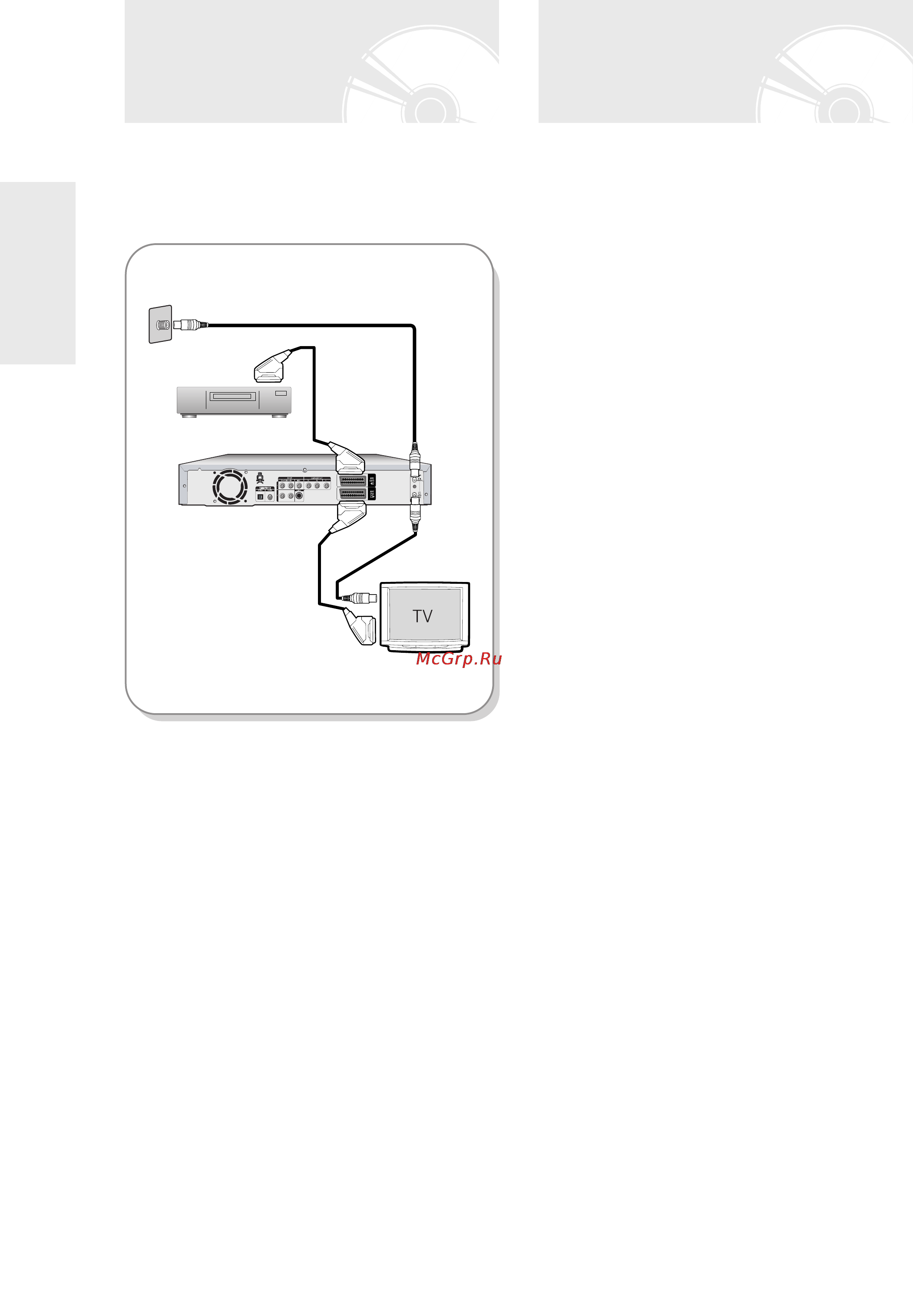 Samsung DVD-R123 [107/180] Нший тип пщключення кабелю вщеовиходу