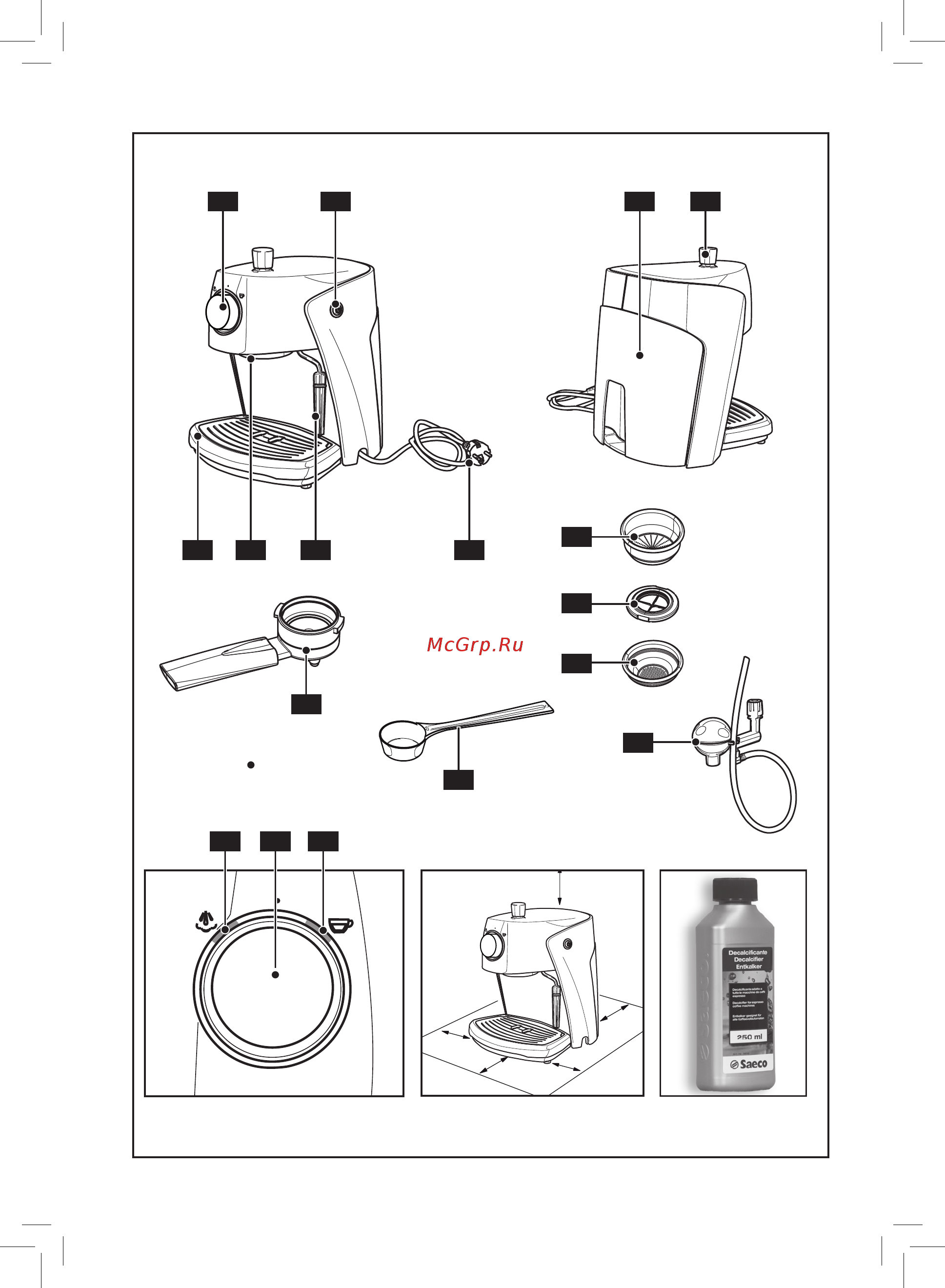 Saeco Nina plus Cappuccino RI9355/01 Инструкция по эксплуатации онлайн [2/22] 296487