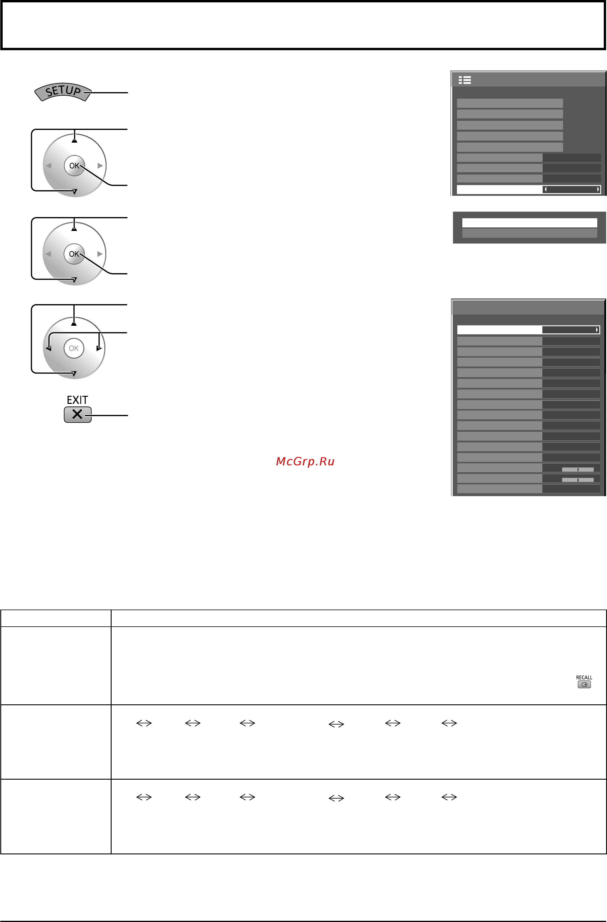 Panasonic TH-152UX1W [46/54] Options adjustments настройка параметров