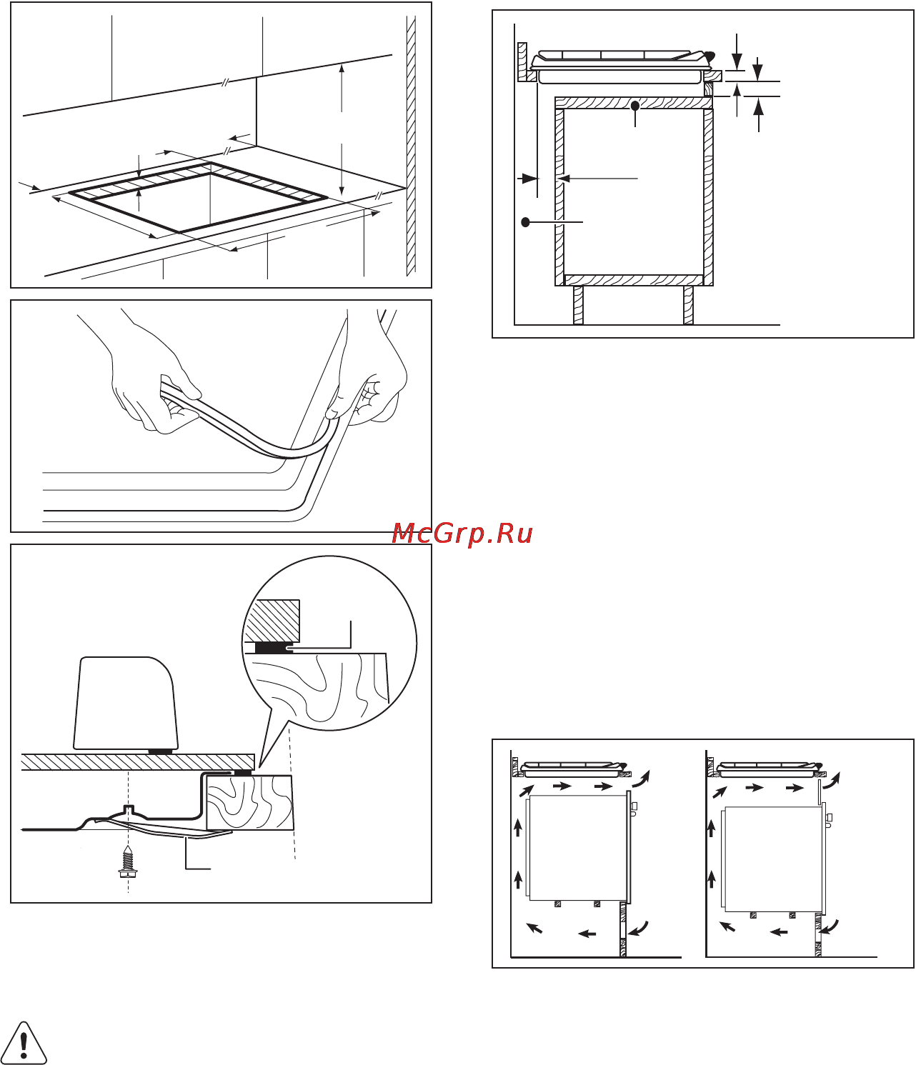 Electrolux EGT56342NК [14/17] Встраивание