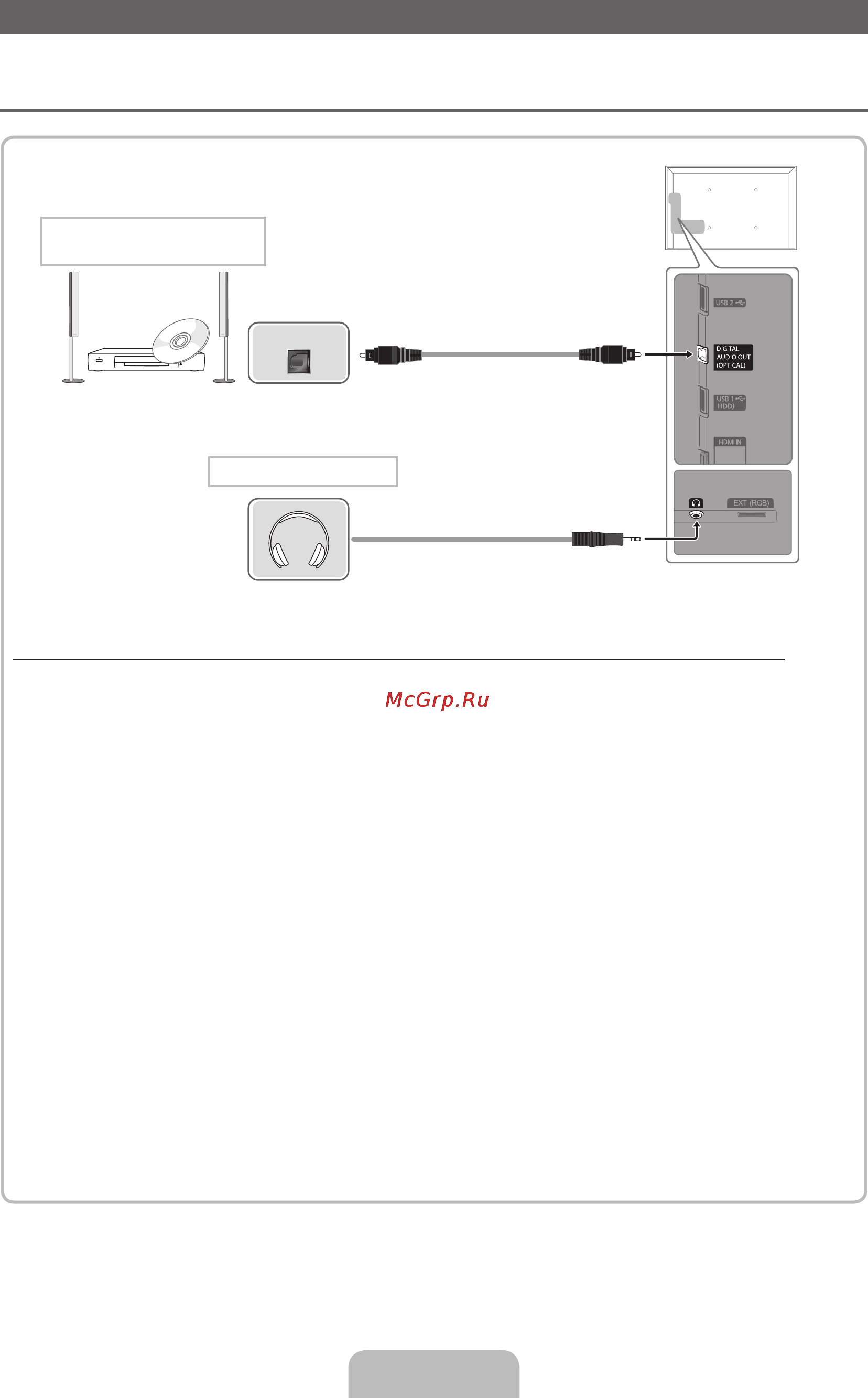 Samsung UE-32 D5520RW [10/319] Подключение к компьютеру и аудиоустройству