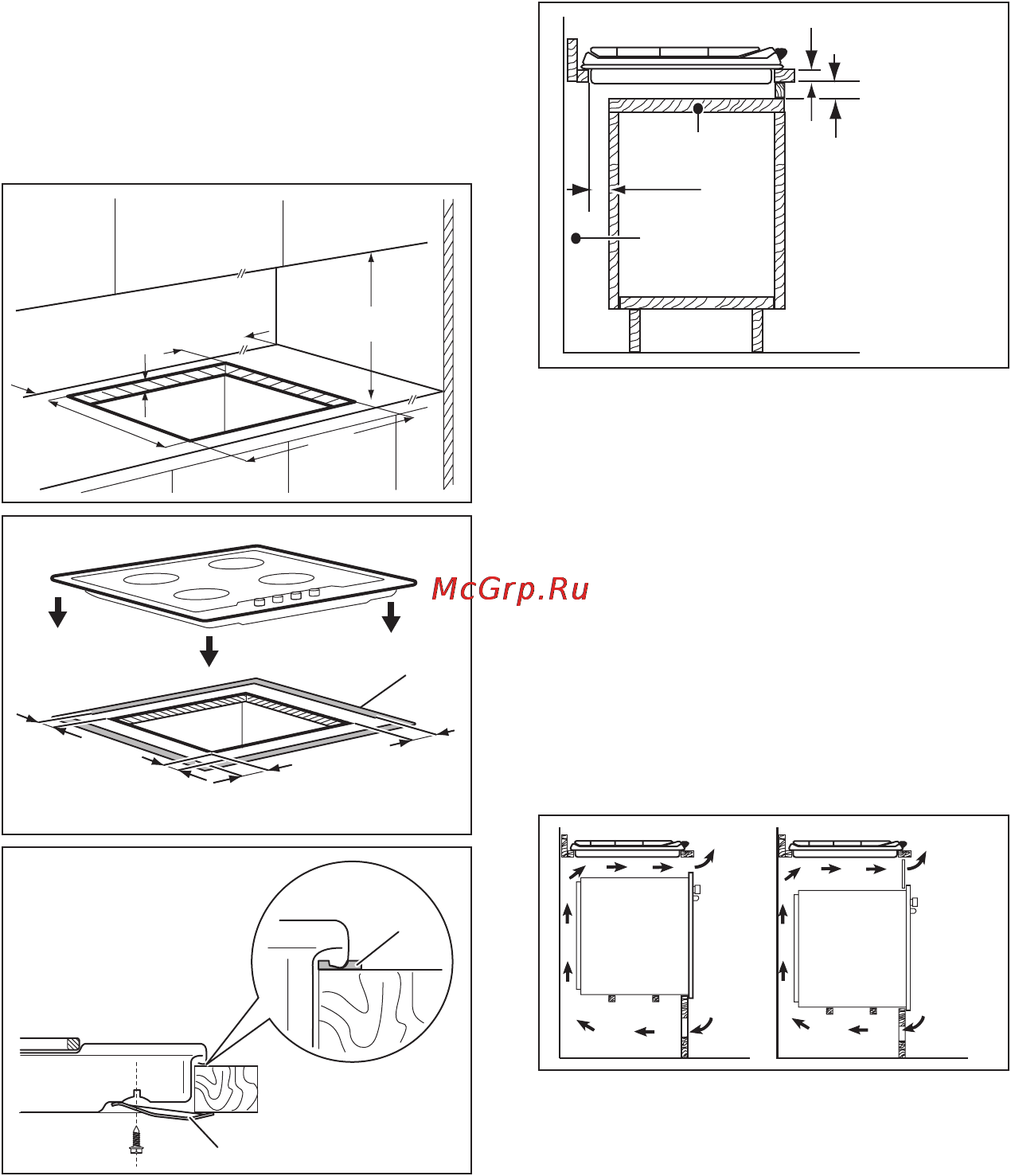 Electrolux EGG 6343 NOX [17/36] Возможности встраивания