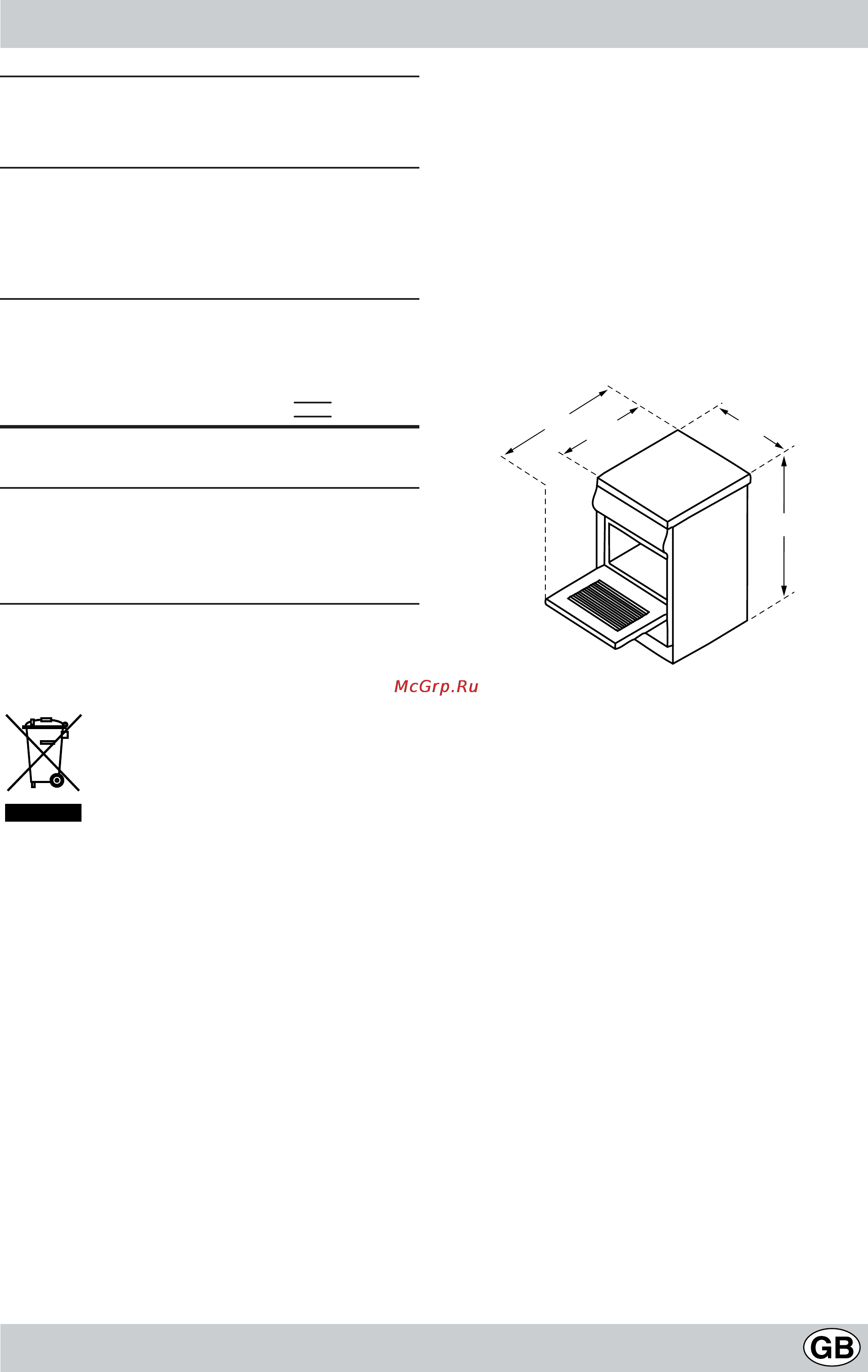 Indesit K3C11/R [5/68] Technical specifications
