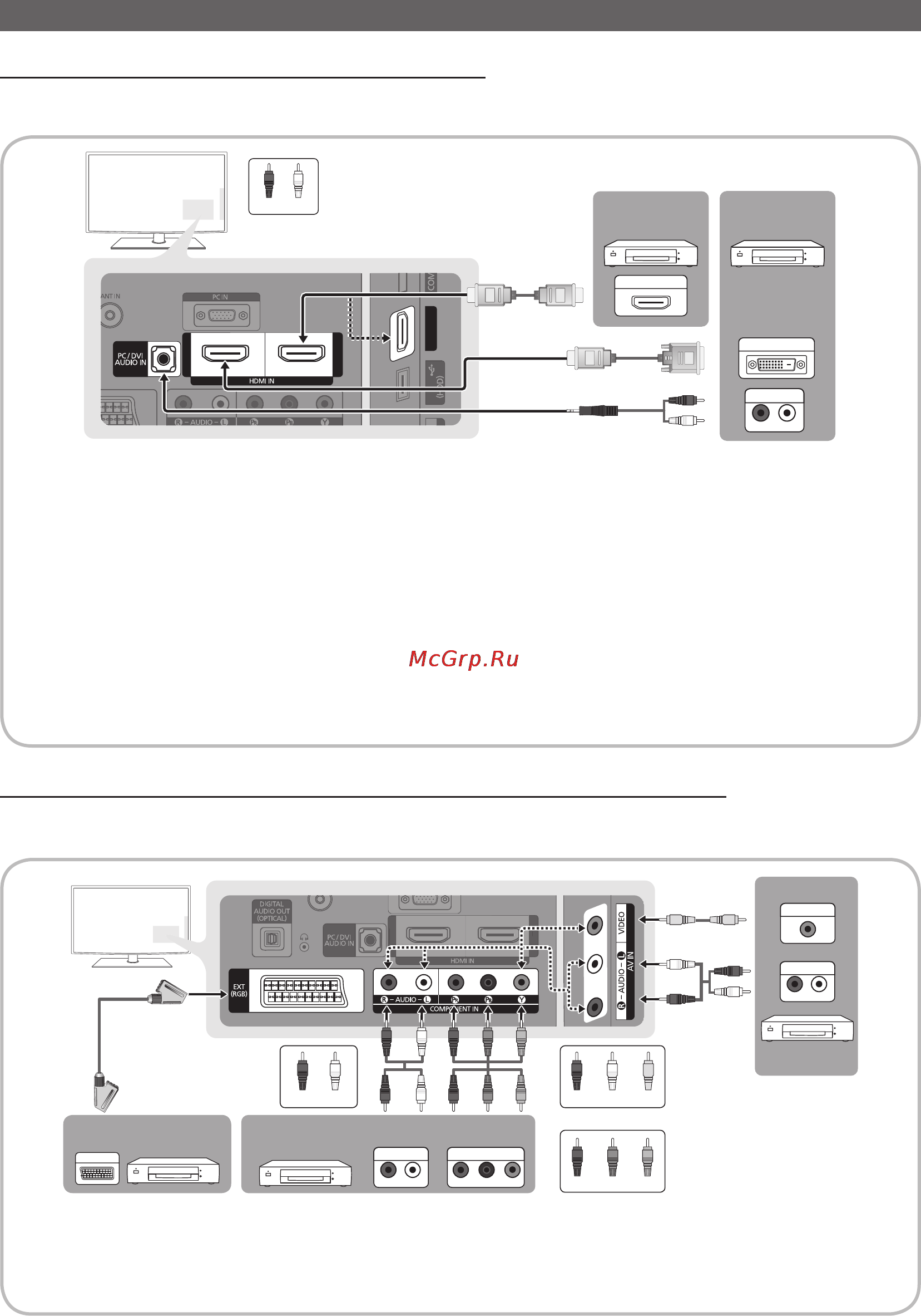 Samsung PS-50 C530 C1W [8/42] Подключение подключение