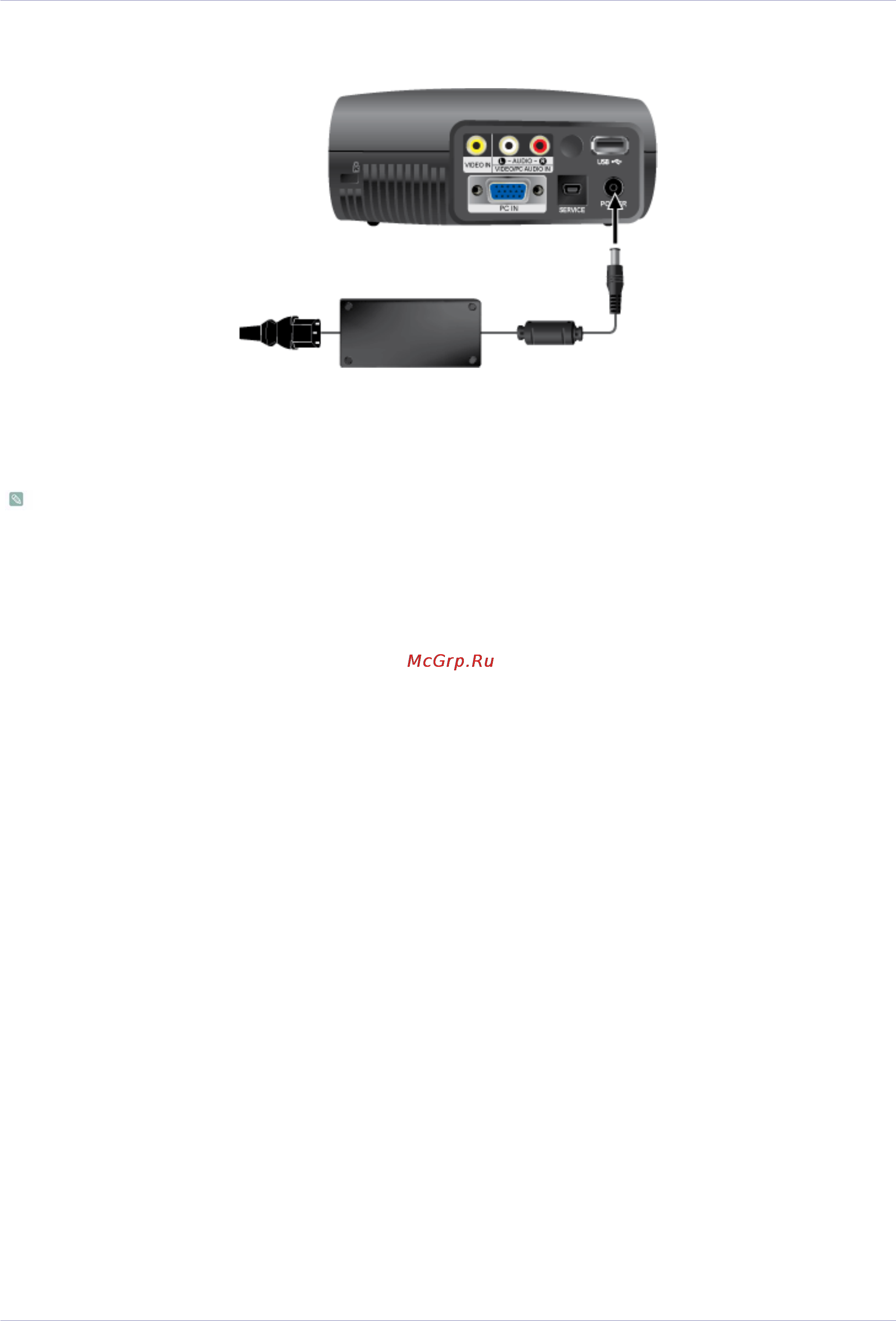 Samsung SP-P410M [20/51] 9 подключение источника питания