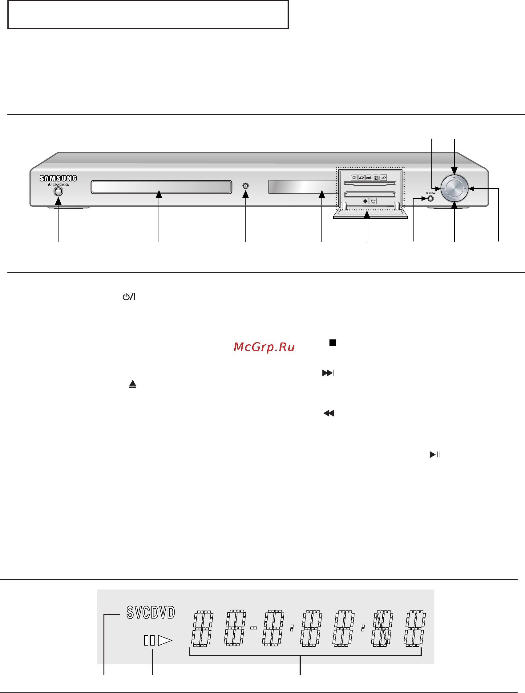 Samsung DVD-P750 [8/144] Описание