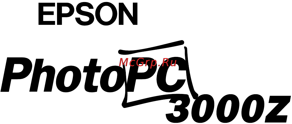 Epson PhotoPC 3000Z [3/164] Руководство пользователя