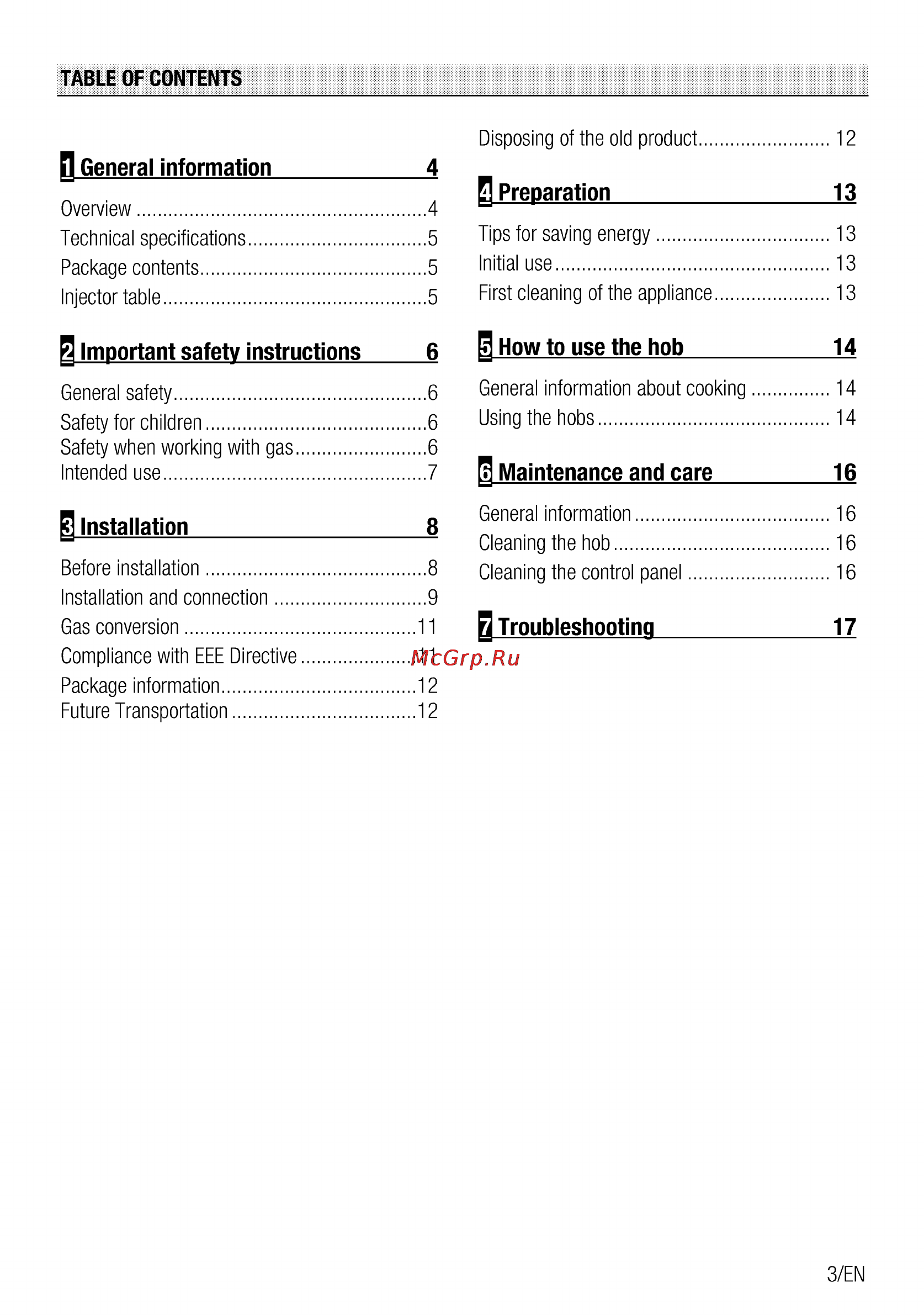 Beko HIMG 64223 W [3/40] Maintenance and care 16