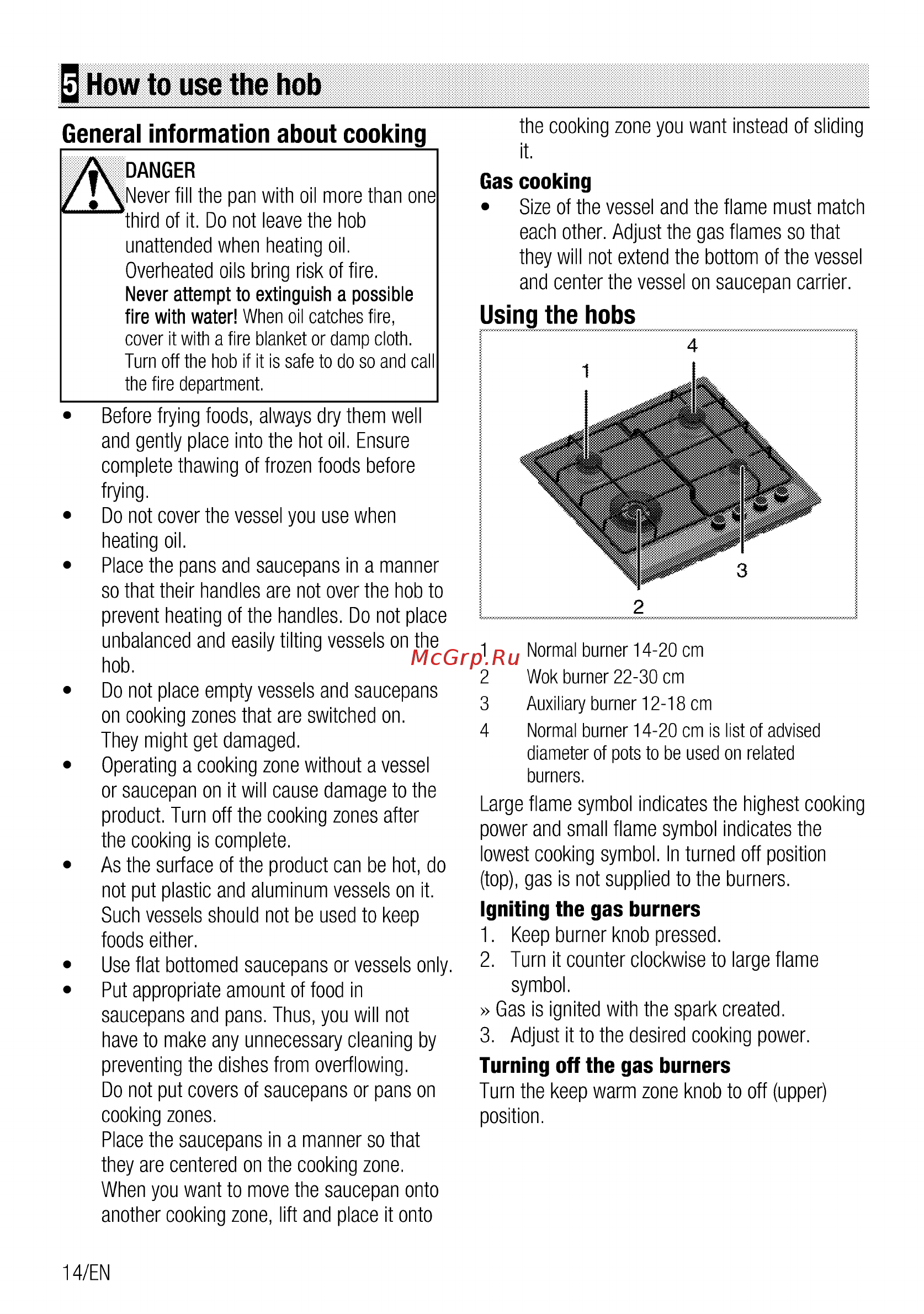 Beko HIAW 64225 SX [14/40] How to use the hob