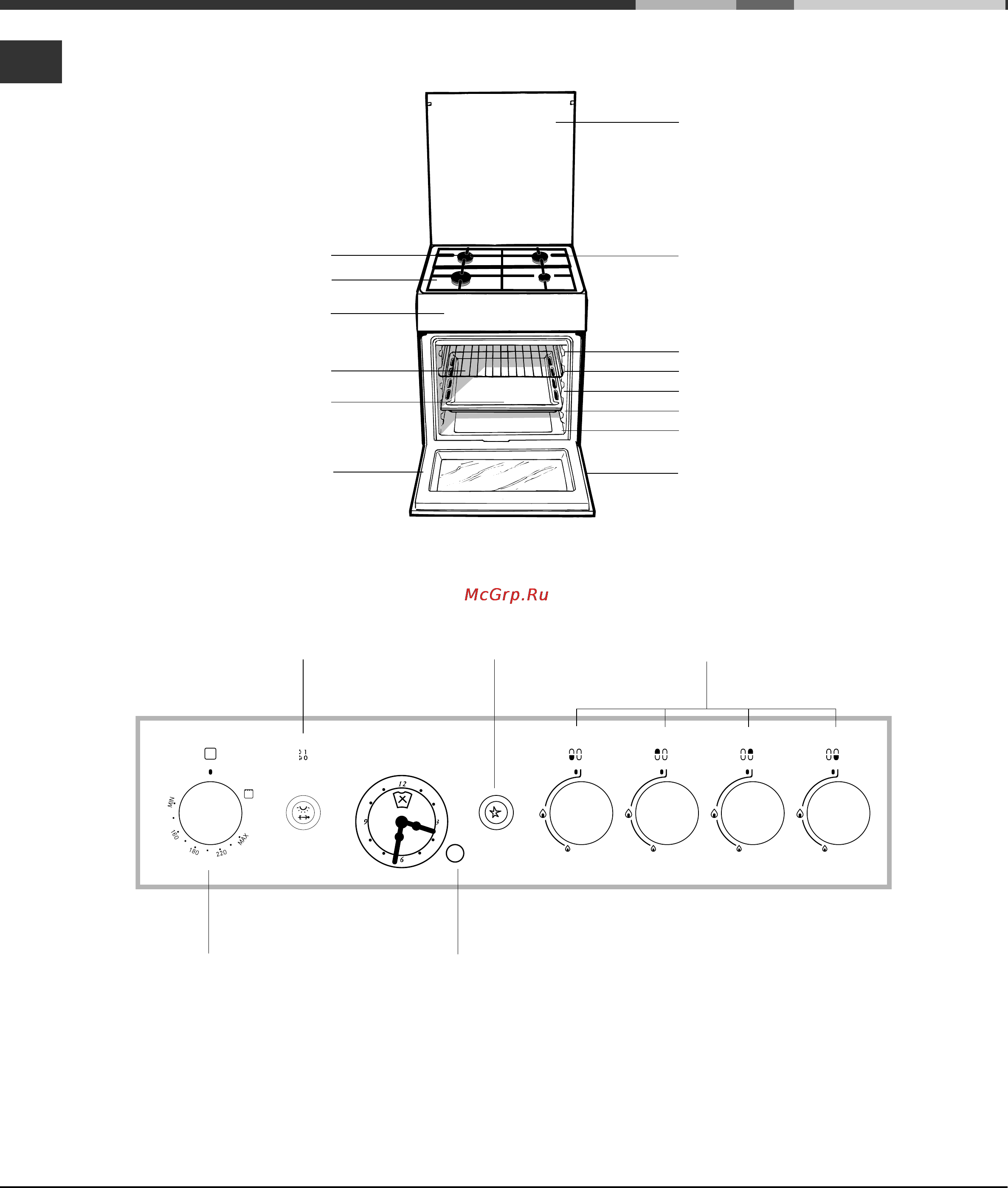 Hotpoint-Ariston CG 64 SG3 R/HA [60/68] A készülék leírása