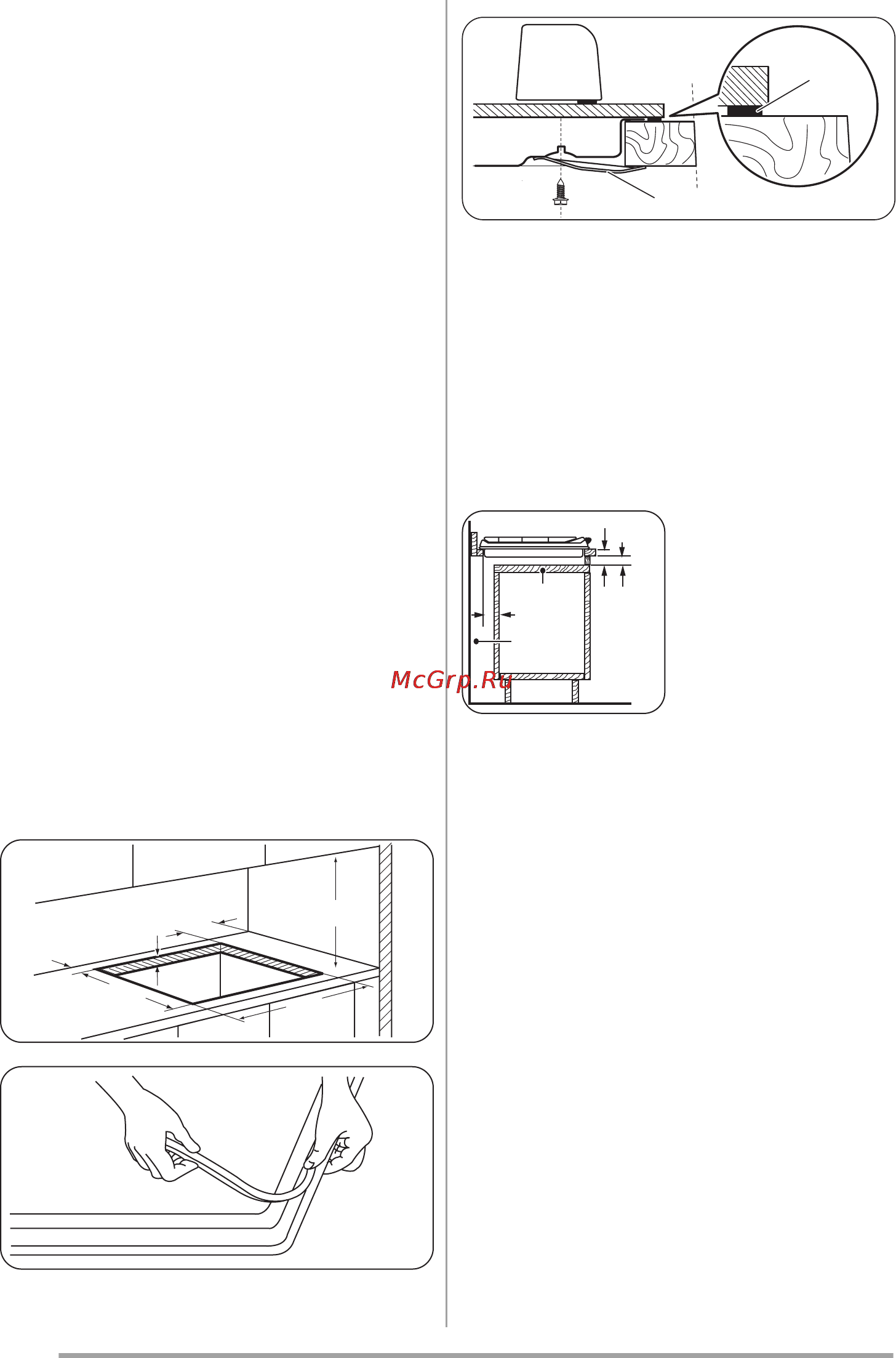 Zanussi ZGO 62414 BA [60/68] Варіанти вбудовування