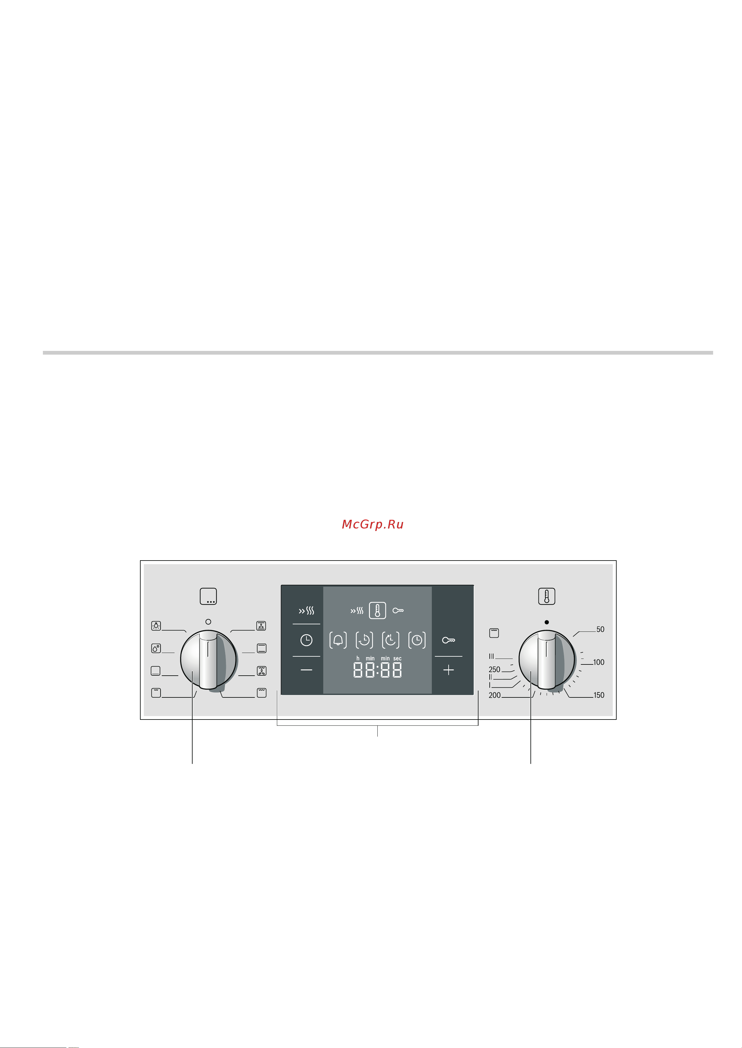 Bosch HBG23B450E [26/48] Panel sterowania