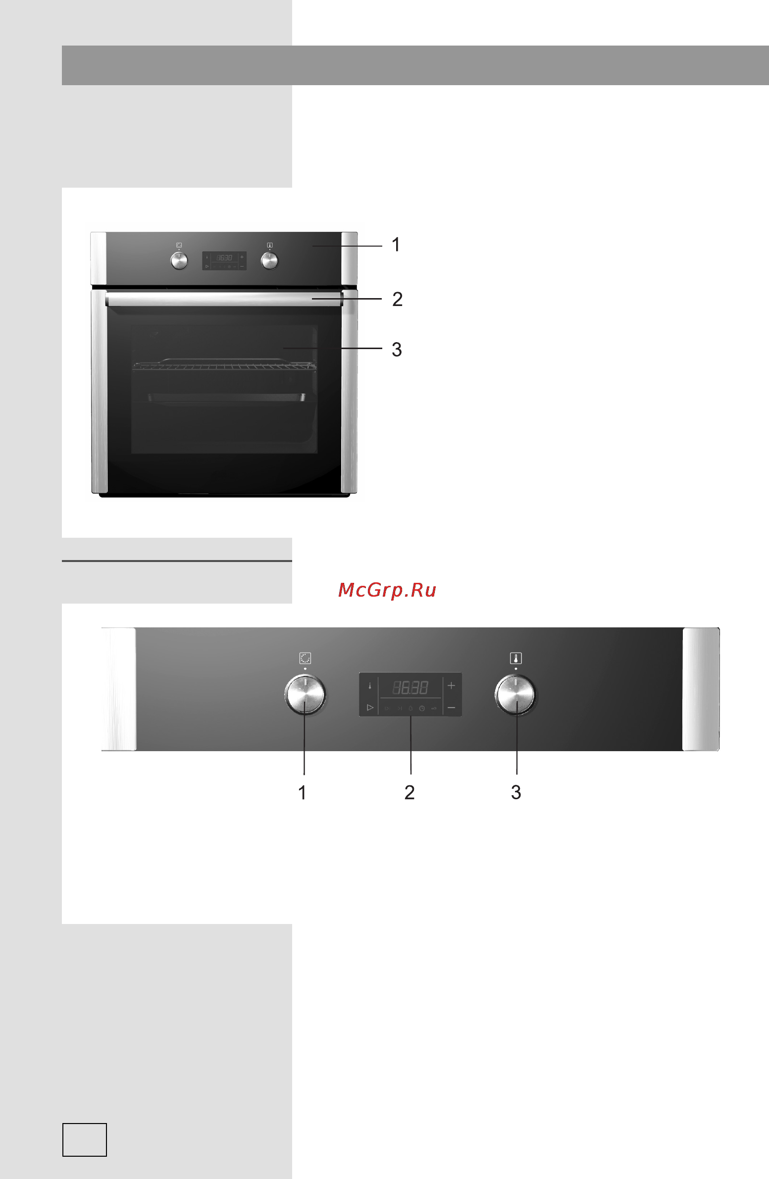 Gorenje BO 5443 AX [6/44] Панель управления