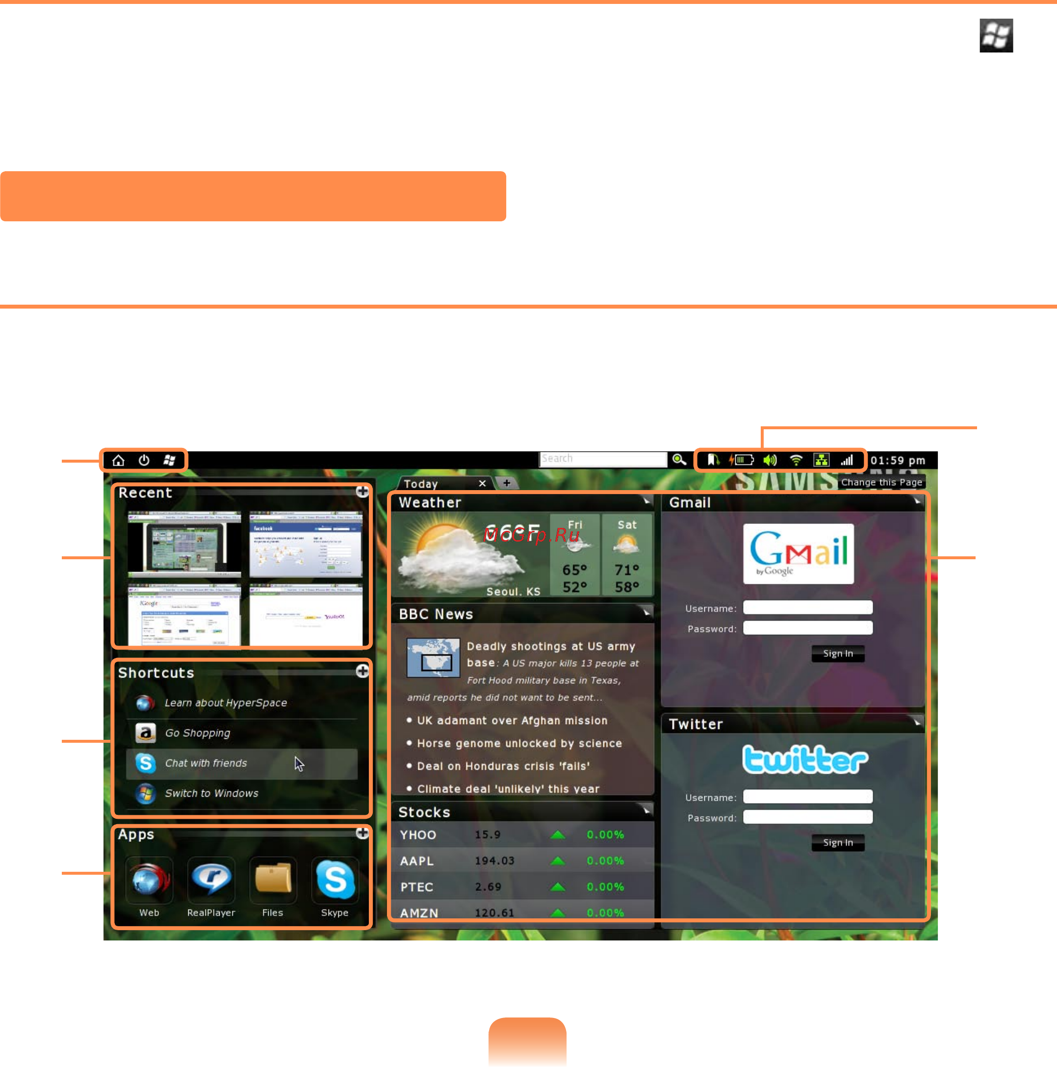 Samsung NP-N150-JP0ARU [114/200] Структура экрана