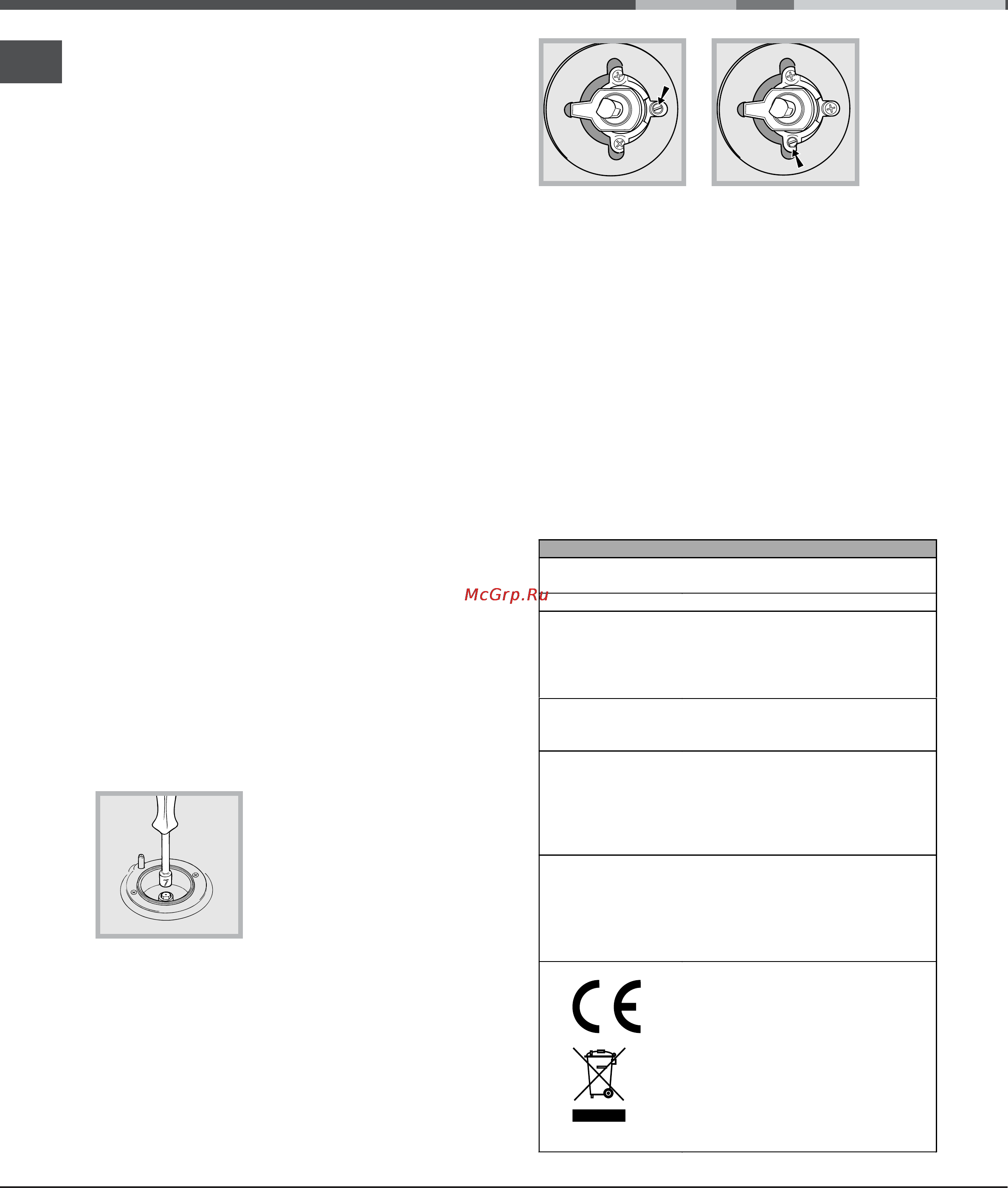 Hotpoint-Ariston C 34S N1 R/HA [16/36] Adapting to different types of gas