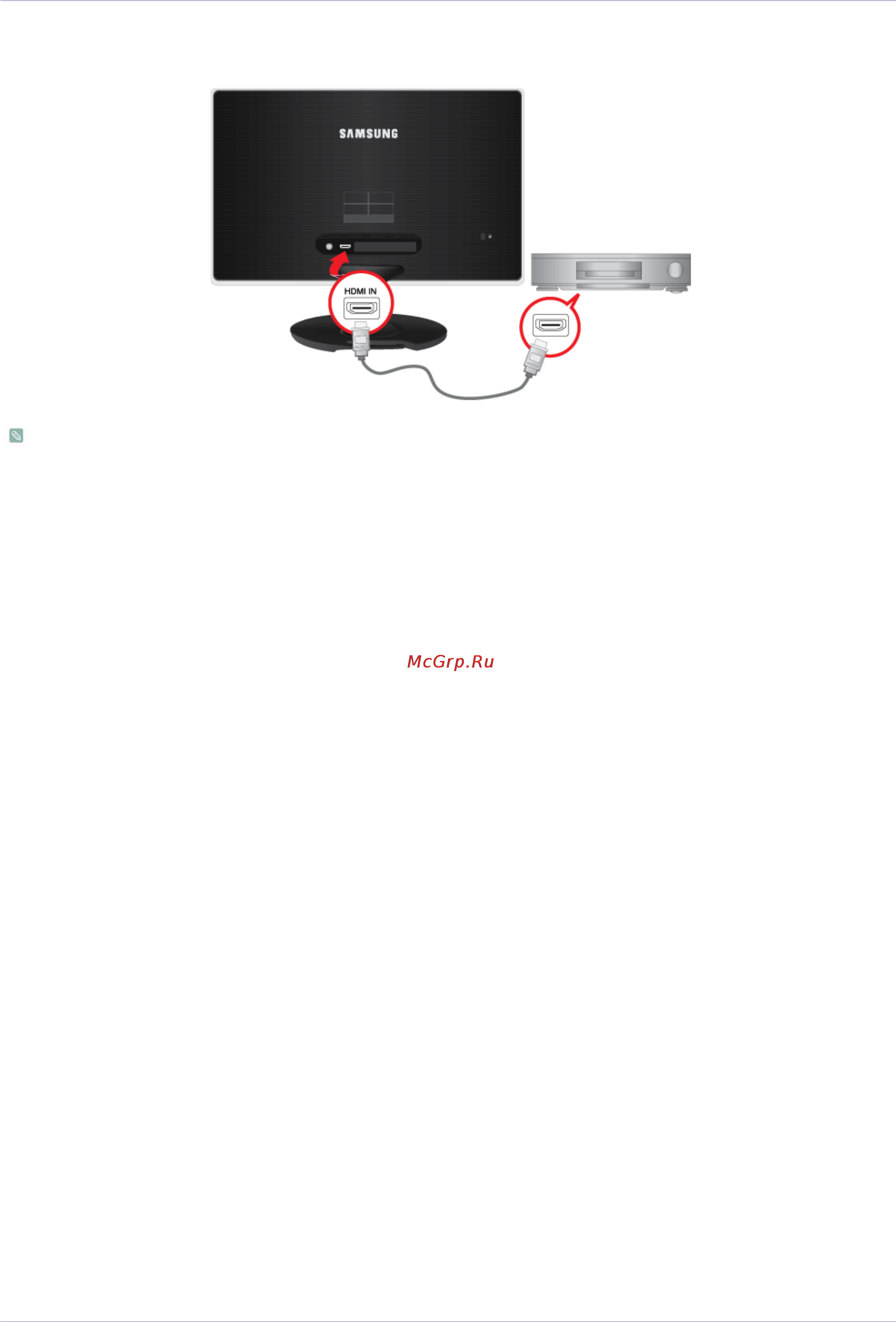 Samsung S23A350H [20/91] 4 подключение кабеля hdmi